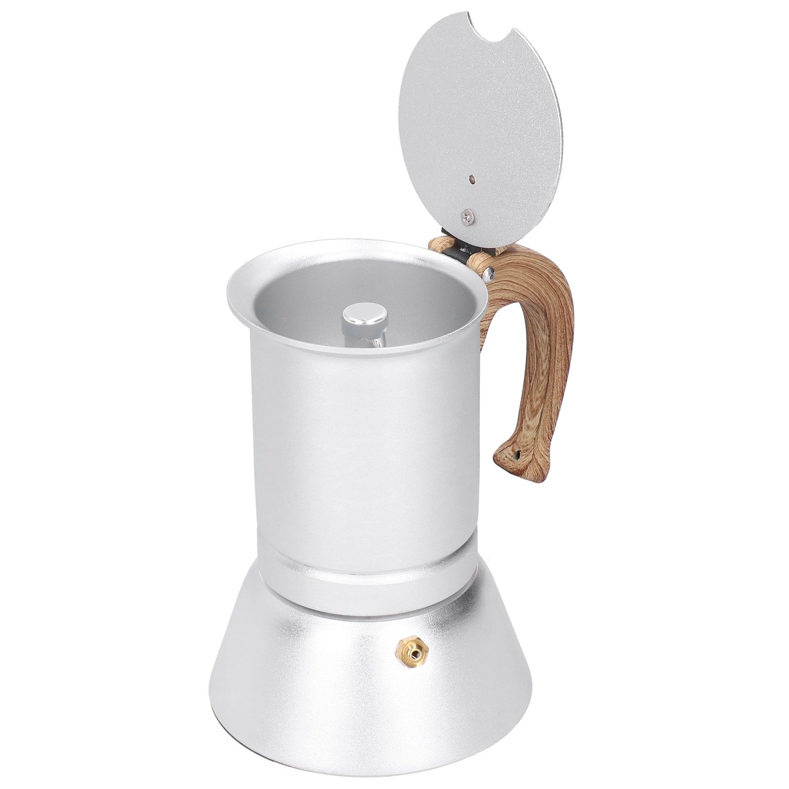 150ml Coffee Maker Moka Pot Stainless Steel Coffee Pot Induction Cooker Use view 8
