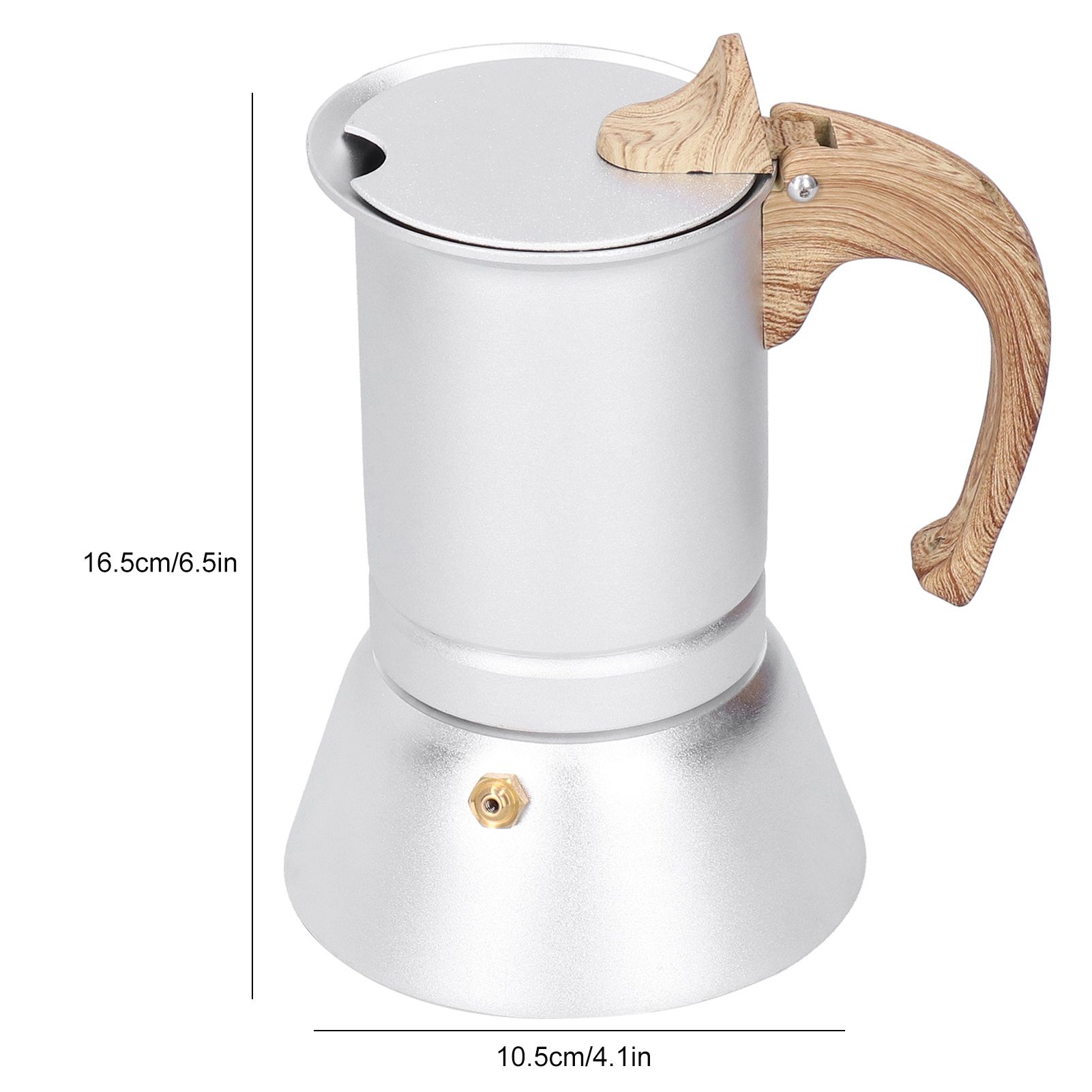 150ml Coffee Maker Moka Pot Stainless Steel Coffee Pot Induction Cooker Use view 11