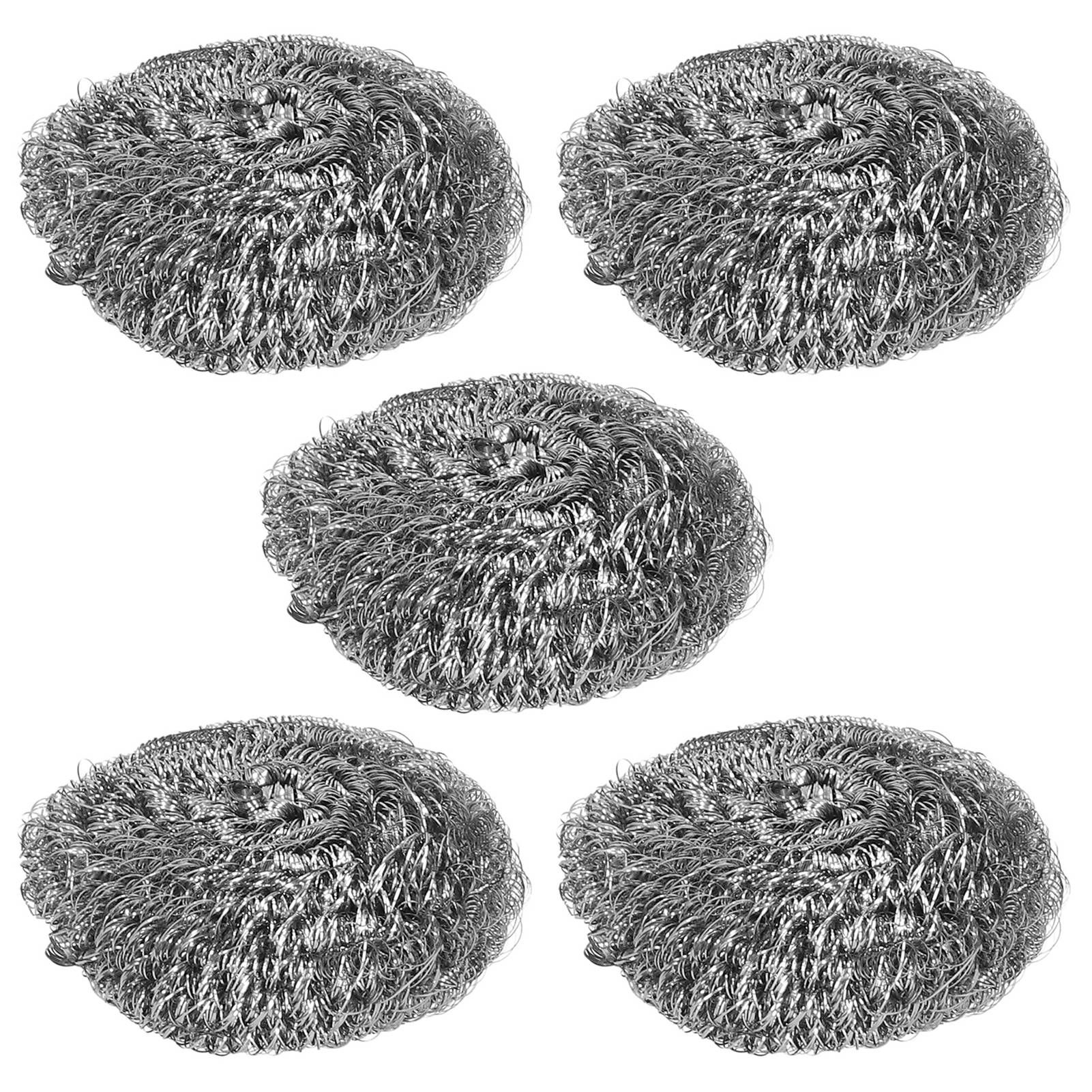 20Pcs Stainless Steel Scrubber Steel Wire Ball Dish Bowl Pot Scouring Brush view 2