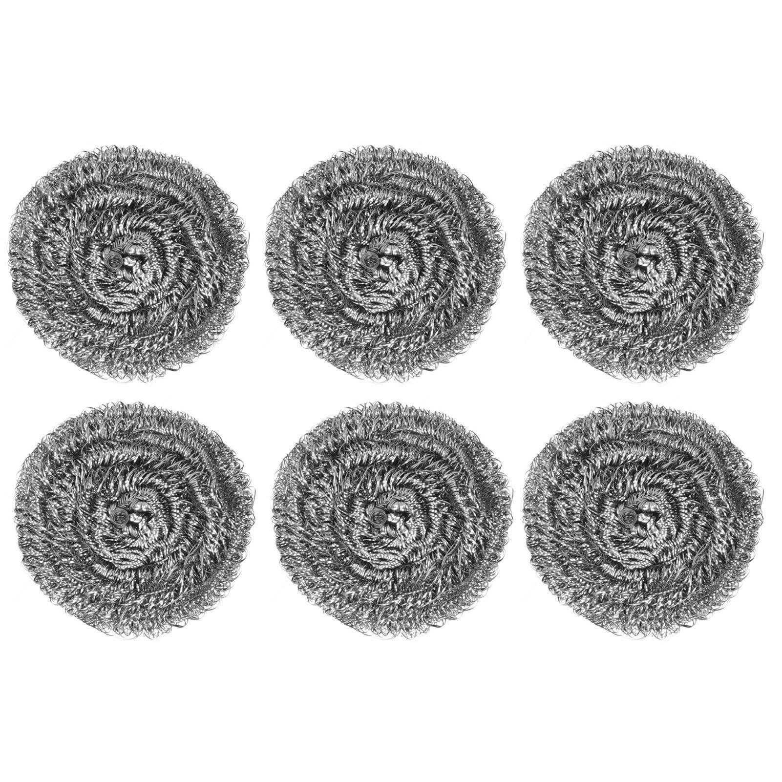 20Pcs Stainless Steel Scrubber Steel Wire Ball Dish Bowl Pot Scouring Brush view 6