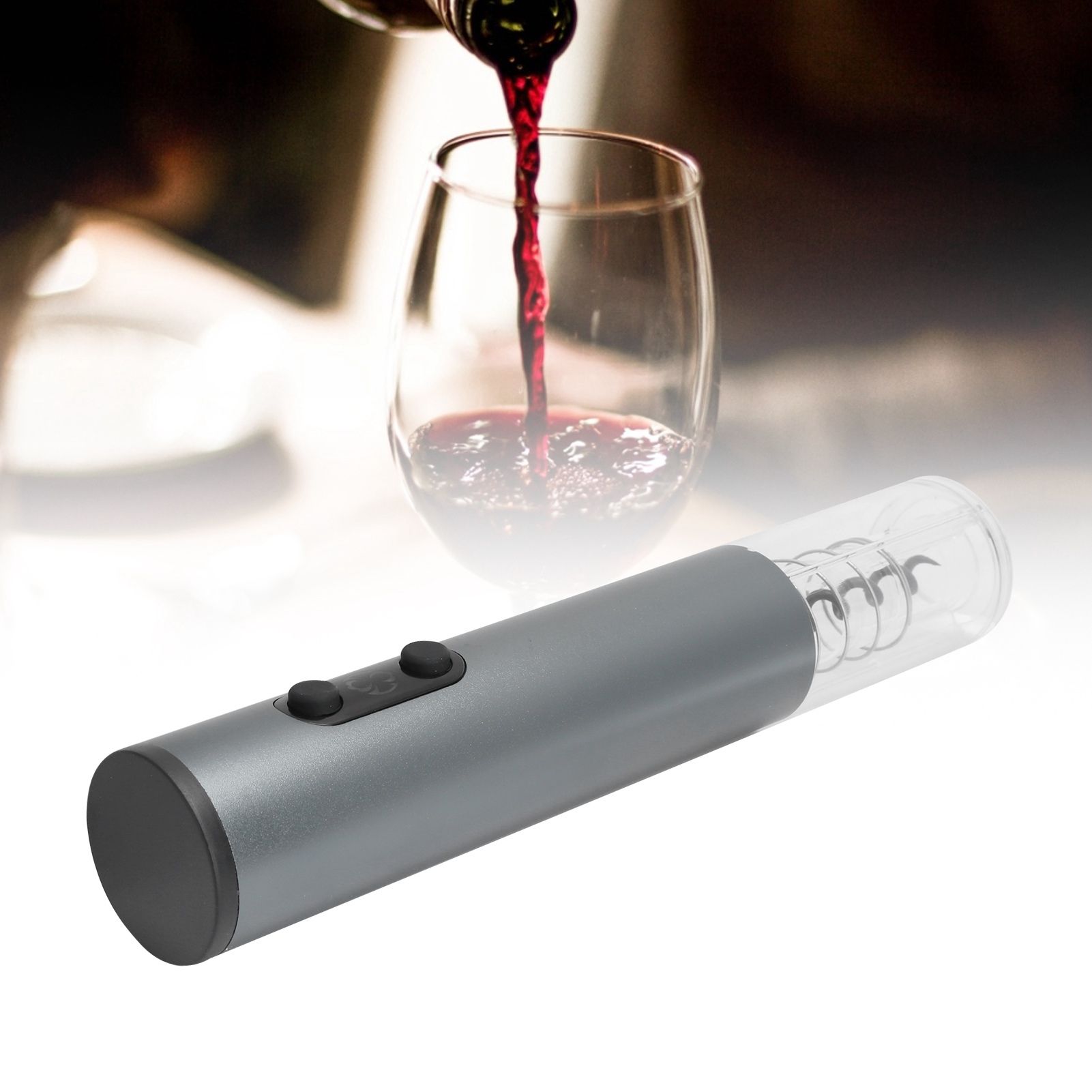Electric Wine Bottle Opener Automatic Corkscrew W/Foil Cutter Pourer Vacuum view 10
