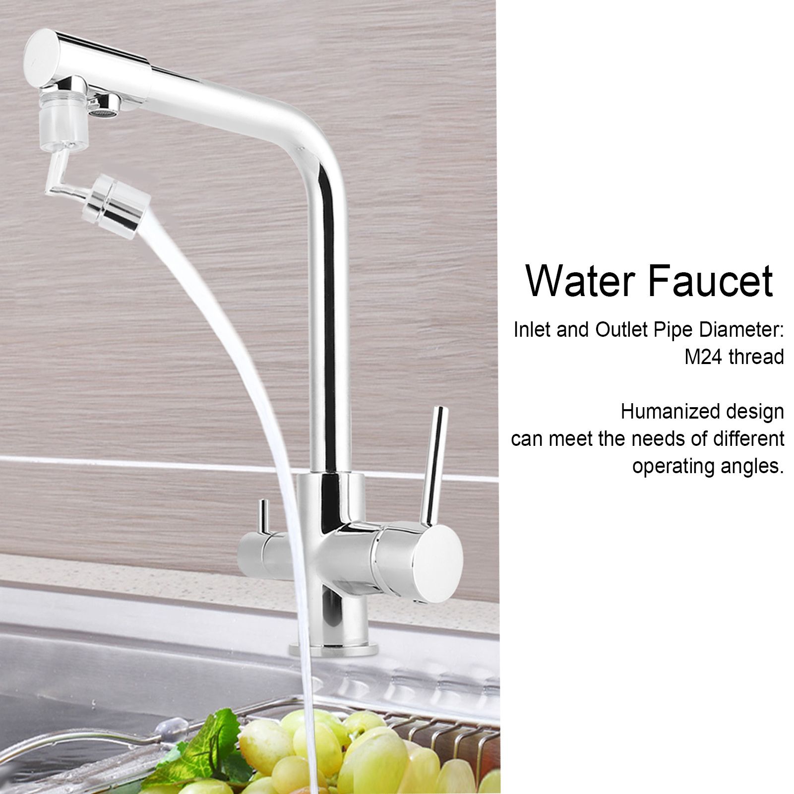 M24 Thread Water Faucet 360 Degree Rotating Universal Tap Anti Splashed for view 11