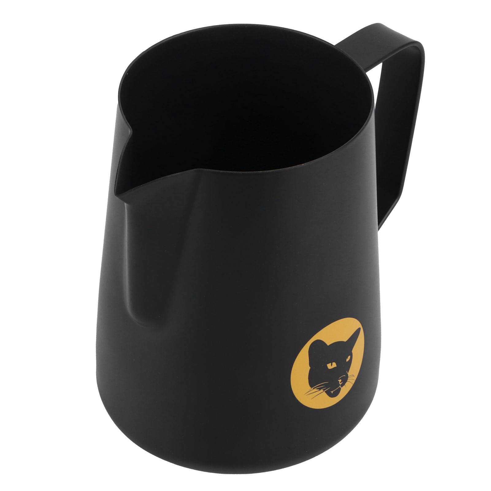 600ml Coffee Cup Mug Multipurpose 304 Stainless Steel Milk Frothing Pitcher Black view 4