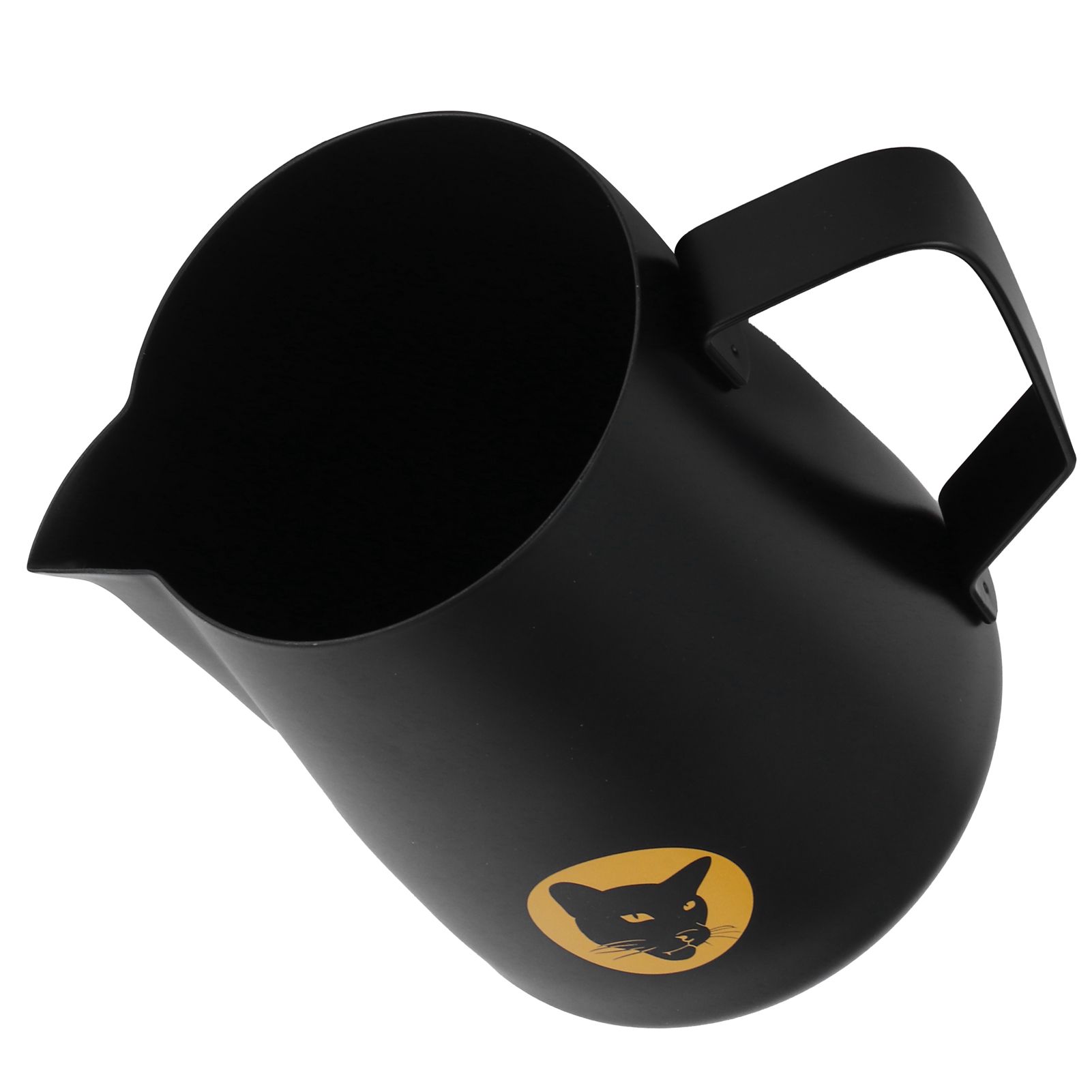 600ml Coffee Cup Mug Multipurpose 304 Stainless Steel Milk Frothing Pitcher Black view 7