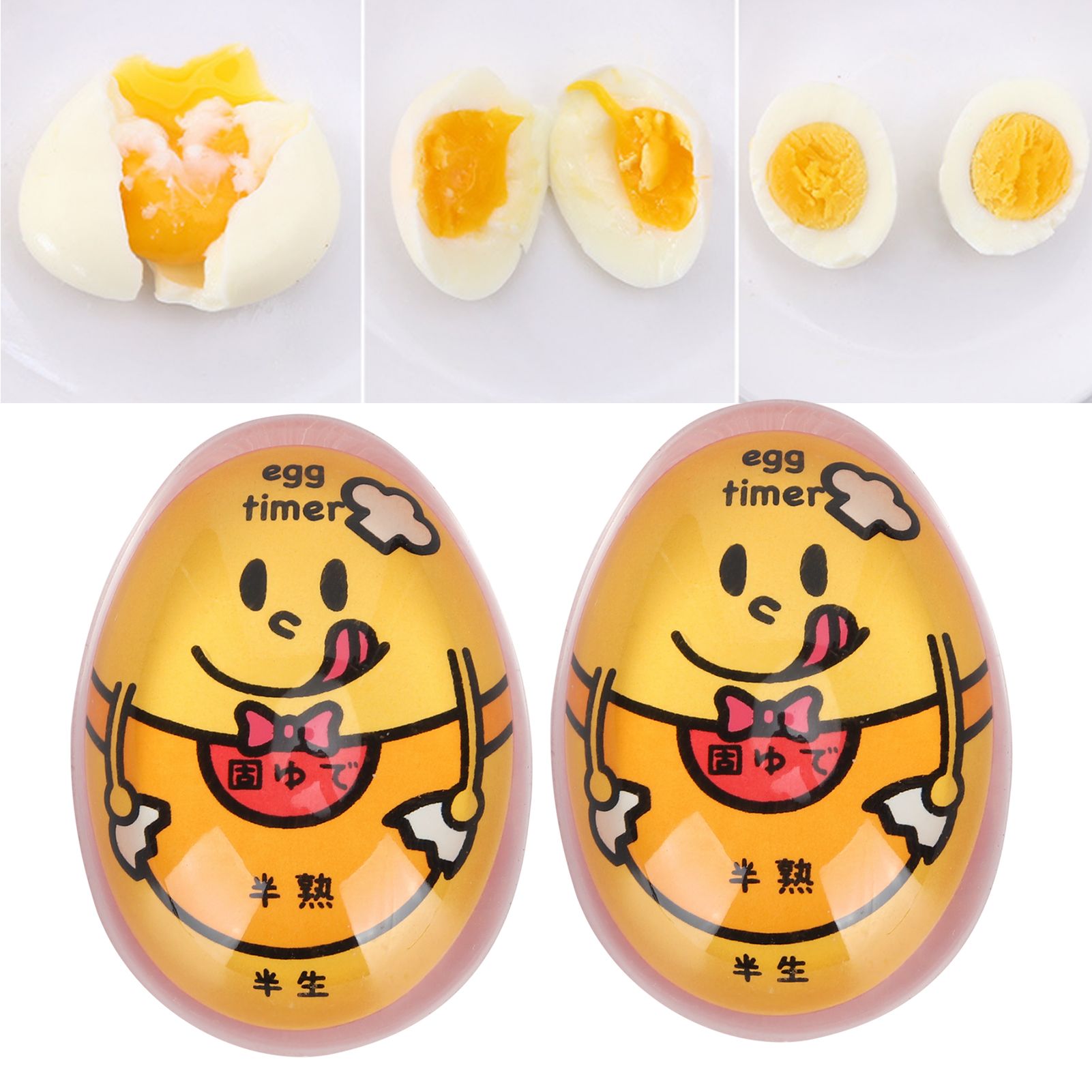 2Pcs Eggtimer Color Changing Resin Kitchen Timer for SoftBoiled Boiled Egg view 9