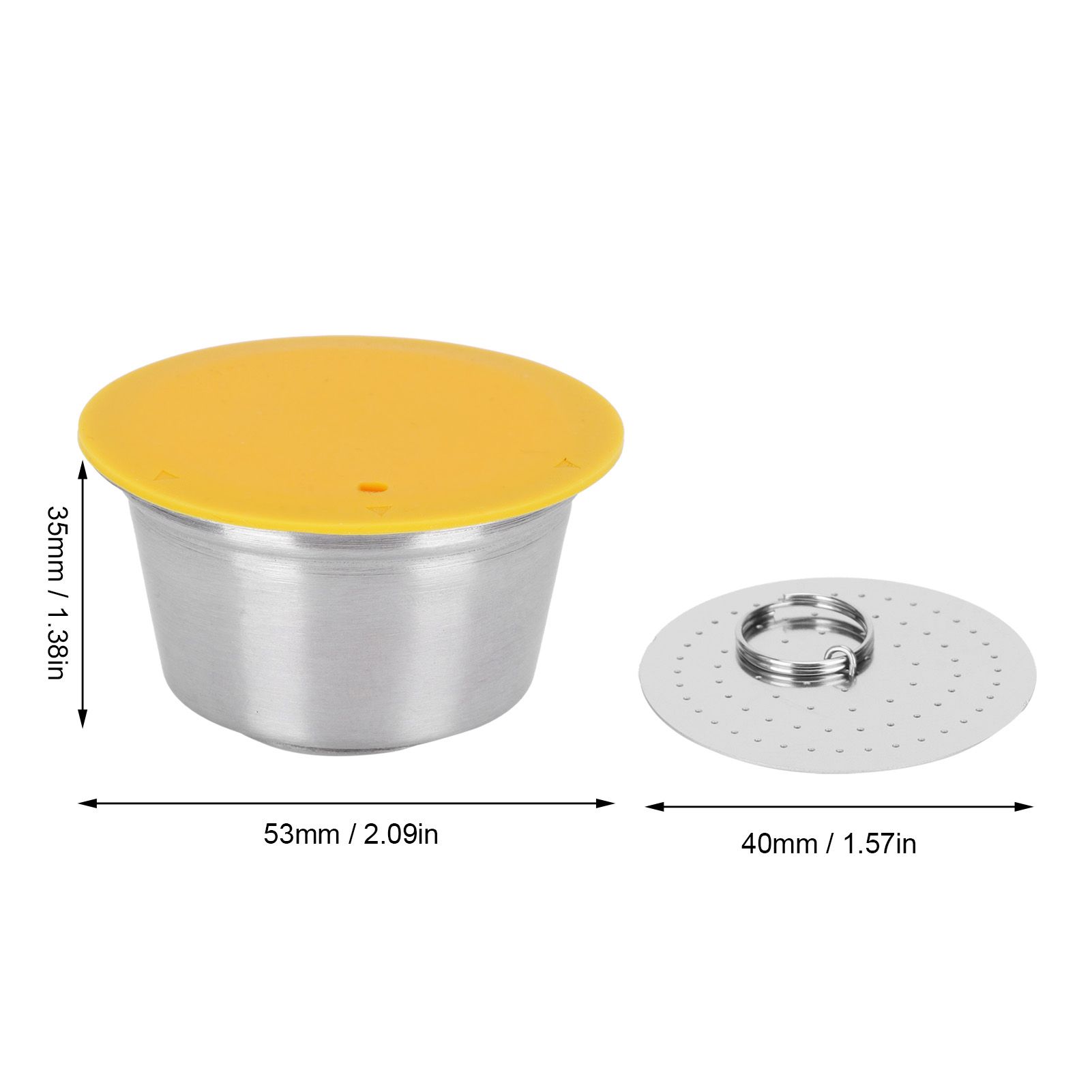 Coffee Capsule Stainless Steel Reusable Refillable Filter Cup for Dolce Gusto view 14