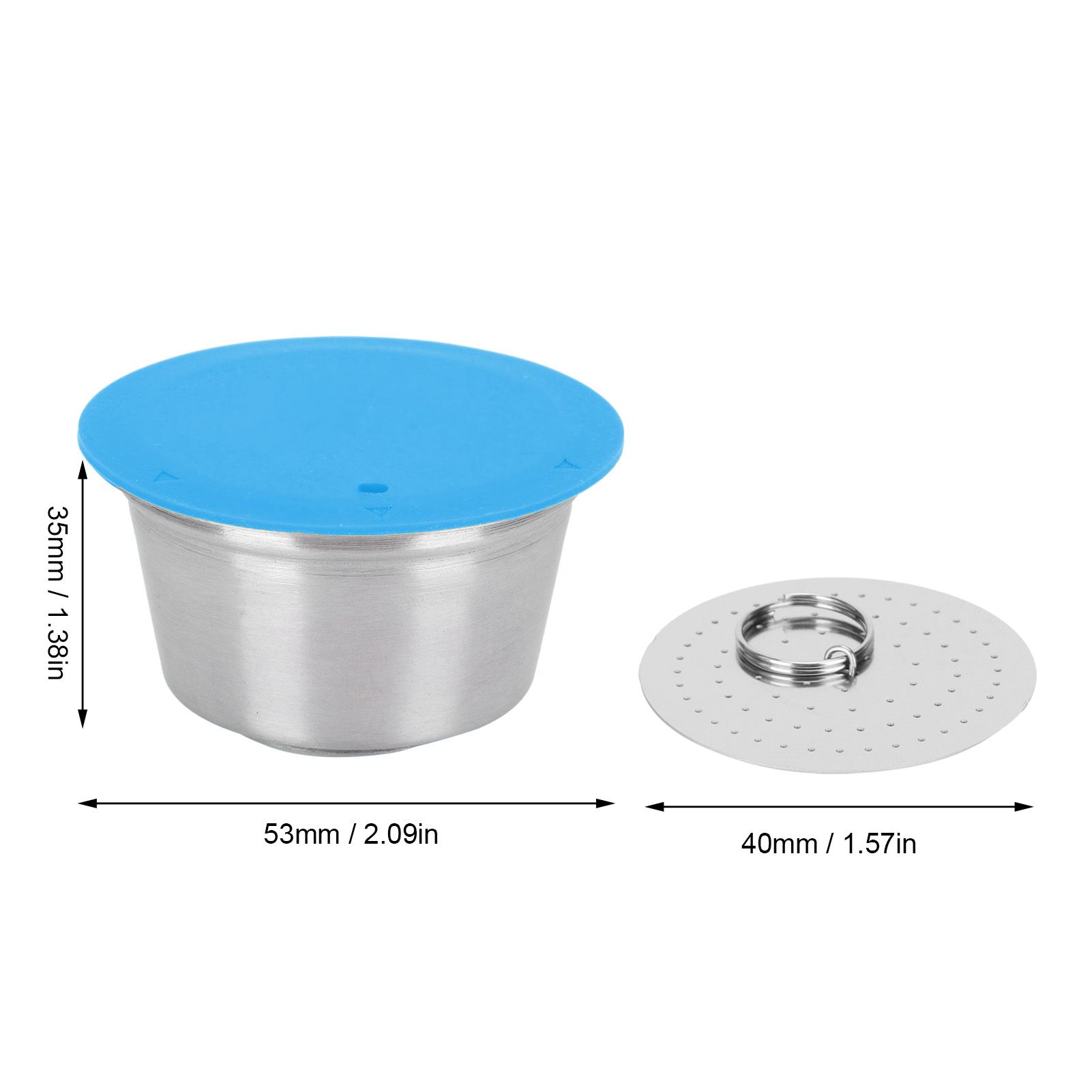Coffee Capsule Stainless Steel Reusable Refillable Filter Cup for Dolce Gusto view 14