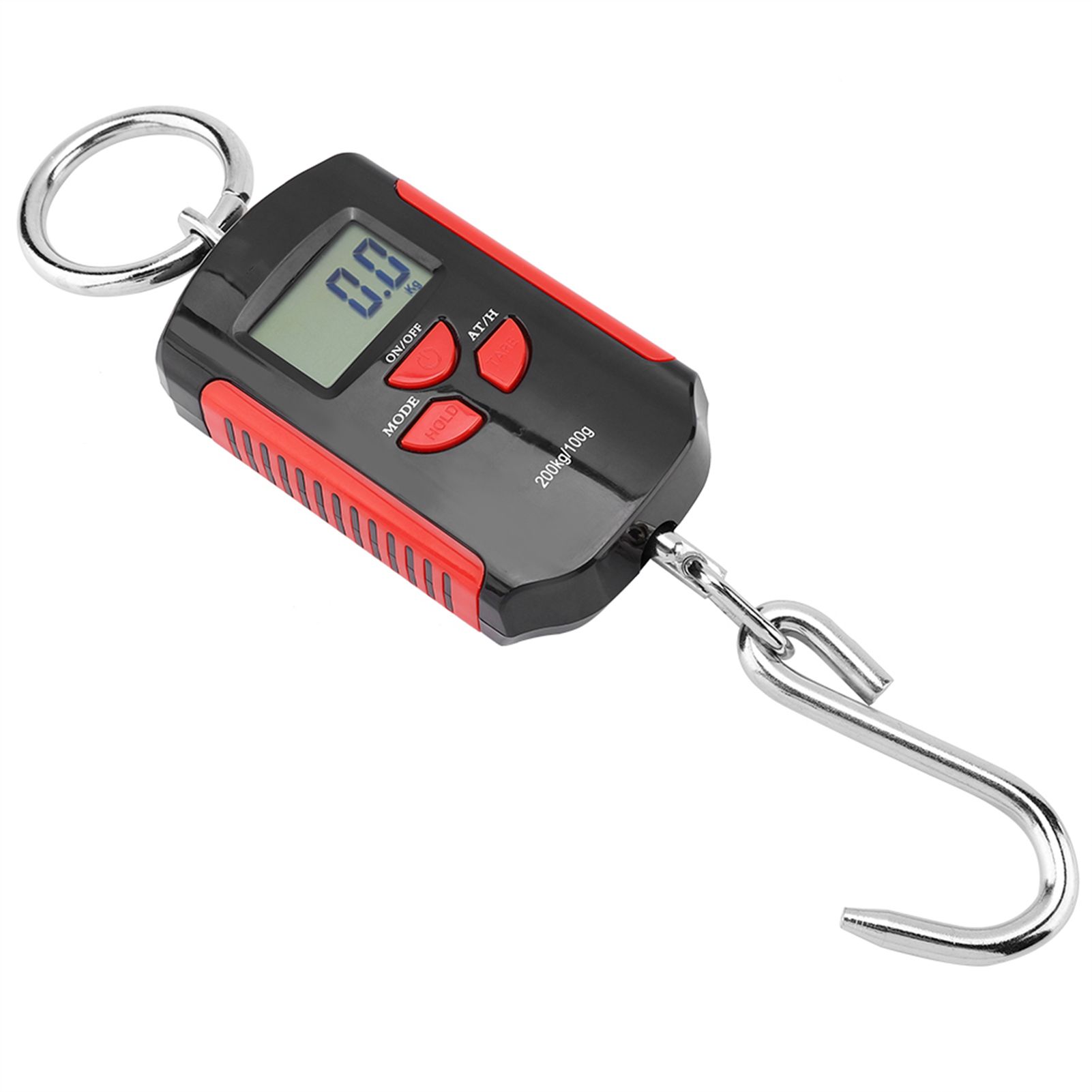 Portable Electronic Hanging Scale Digital LCD Backlit Display kg/lb/JIN 200KG view 5