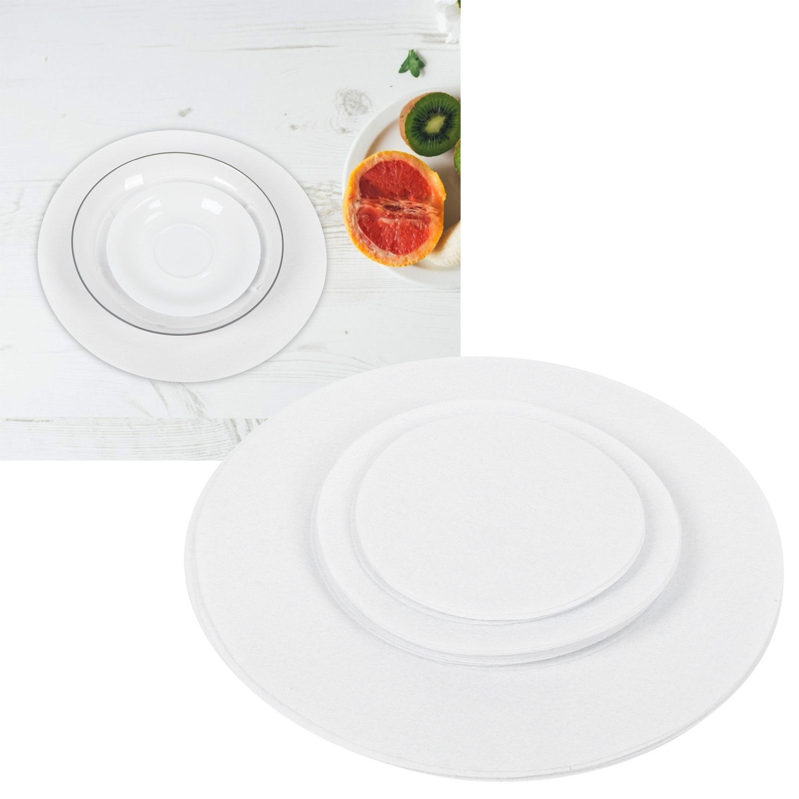 Felt Dish Protection Pad AntiFriction Storage Separator Insulation Mat Food view 9