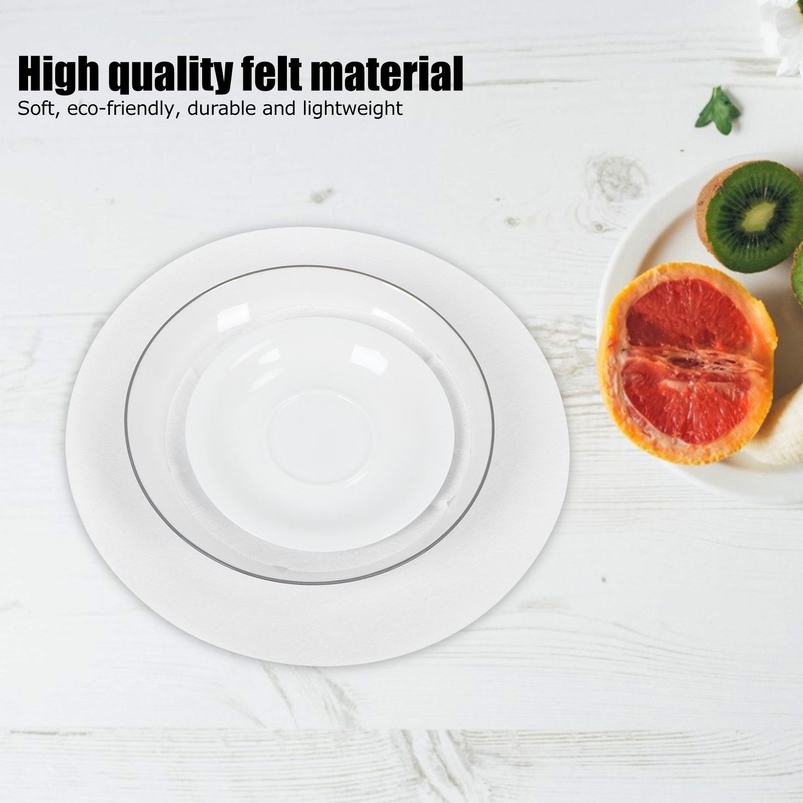 Felt Dish Protection Pad AntiFriction Storage Separator Insulation Mat Food view 15