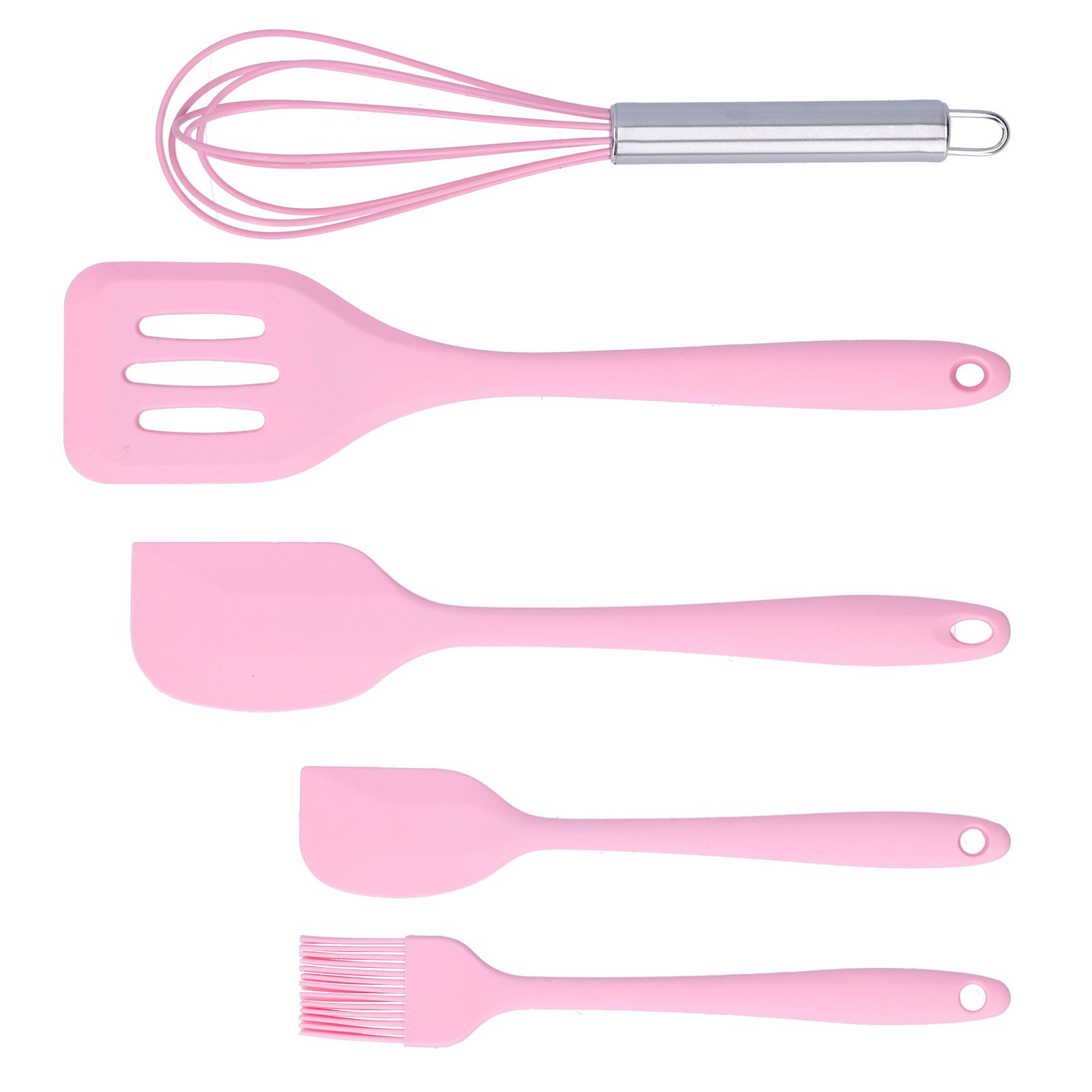 Cooking Spatula Set Silicone Baking Scraper Heat Resistant Egg Beater Kitchen