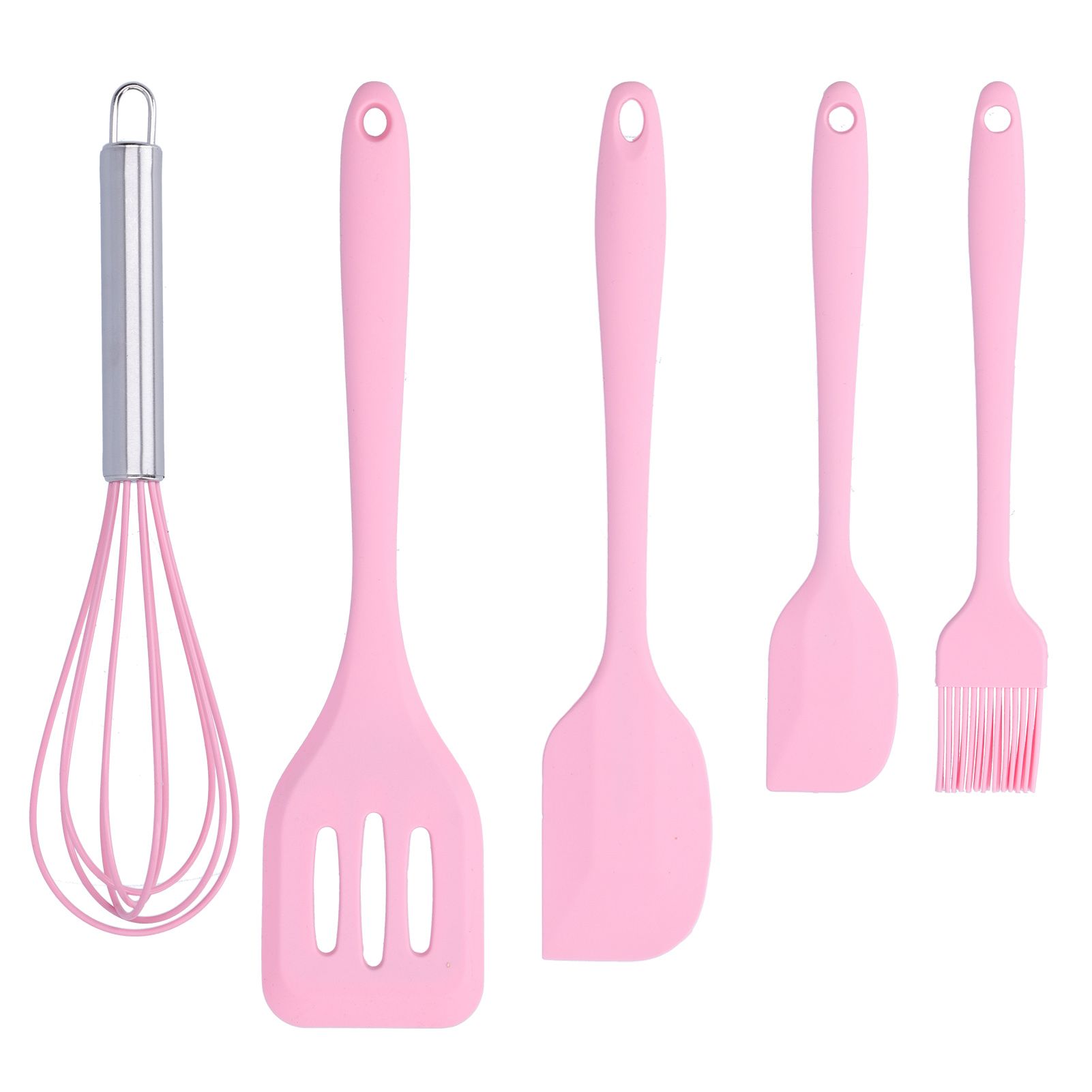 Cooking Spatula Set Silicone Baking Scraper Heat Resistant Egg Beater Kitchen view 2