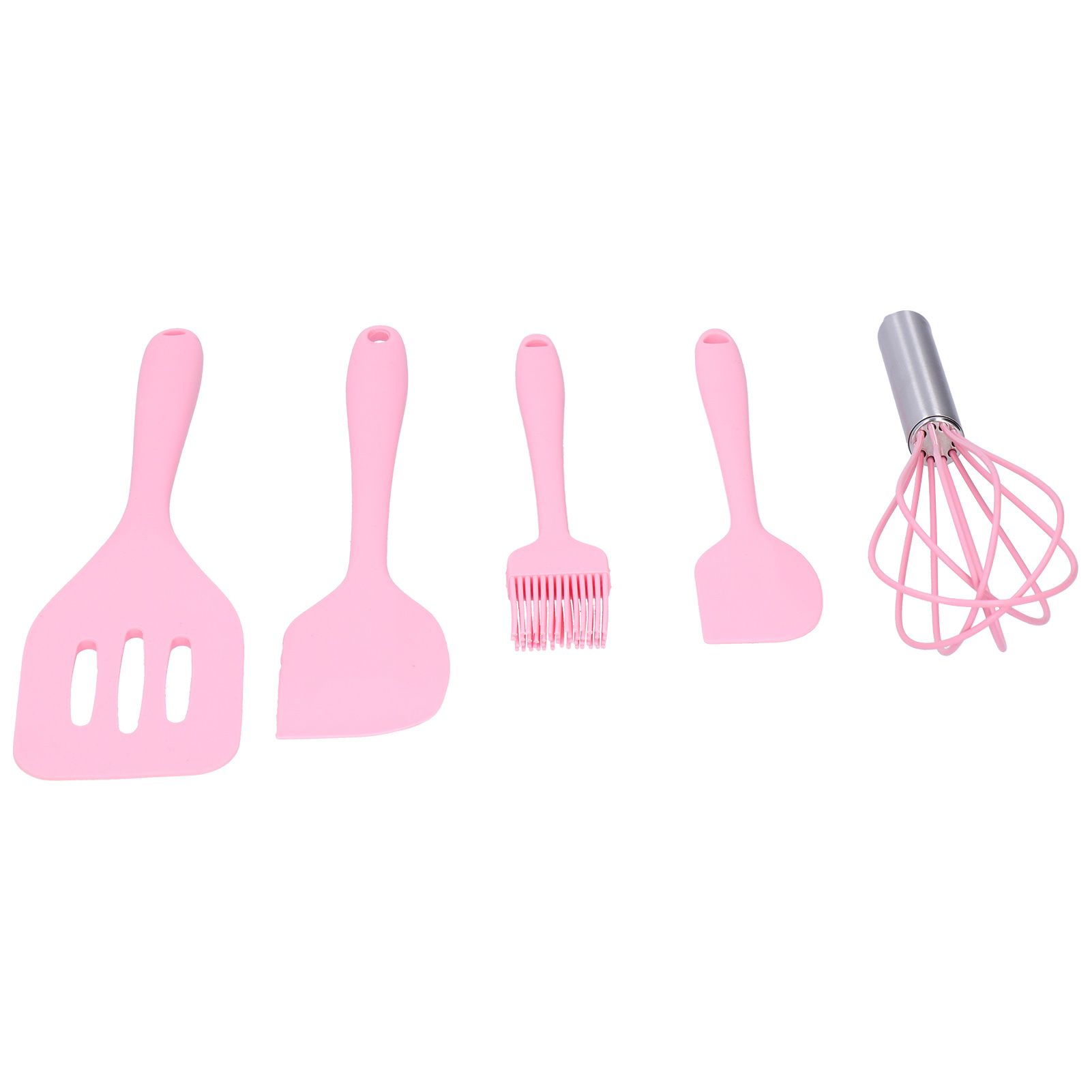 Cooking Spatula Set Silicone Baking Scraper Heat Resistant Egg Beater Kitchen view 3
