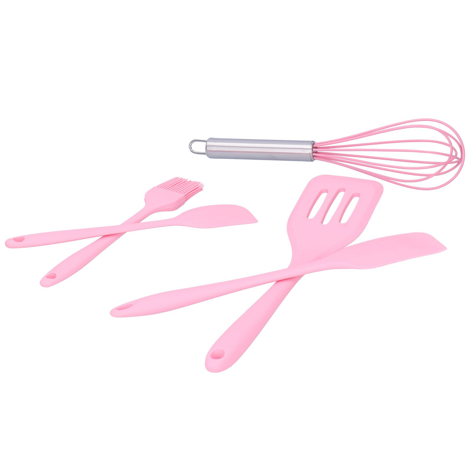 Cooking Spatula Set Silicone Baking Scraper Heat Resistant Egg Beater Kitchen view 6