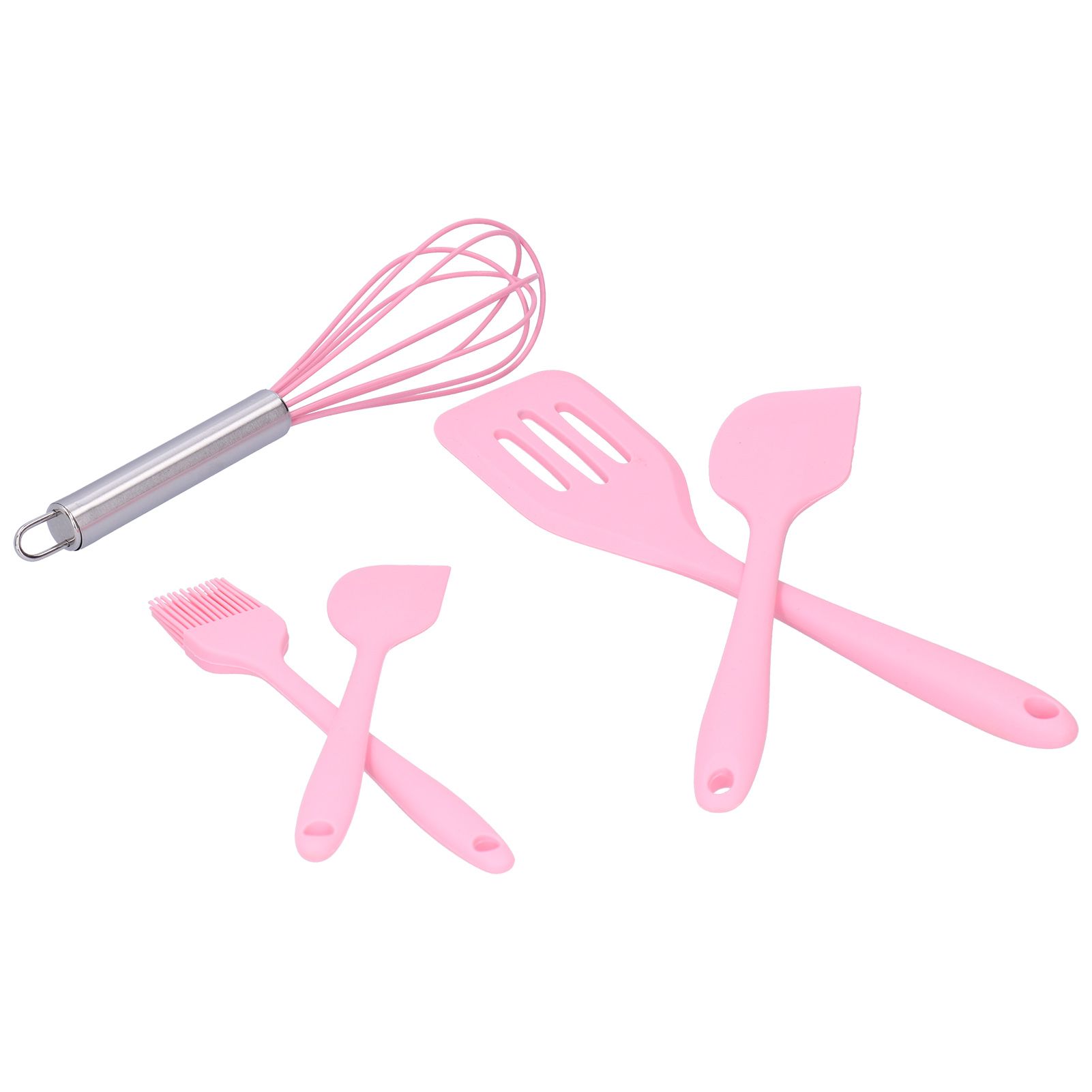 Cooking Spatula Set Silicone Baking Scraper Heat Resistant Egg Beater Kitchen view 7
