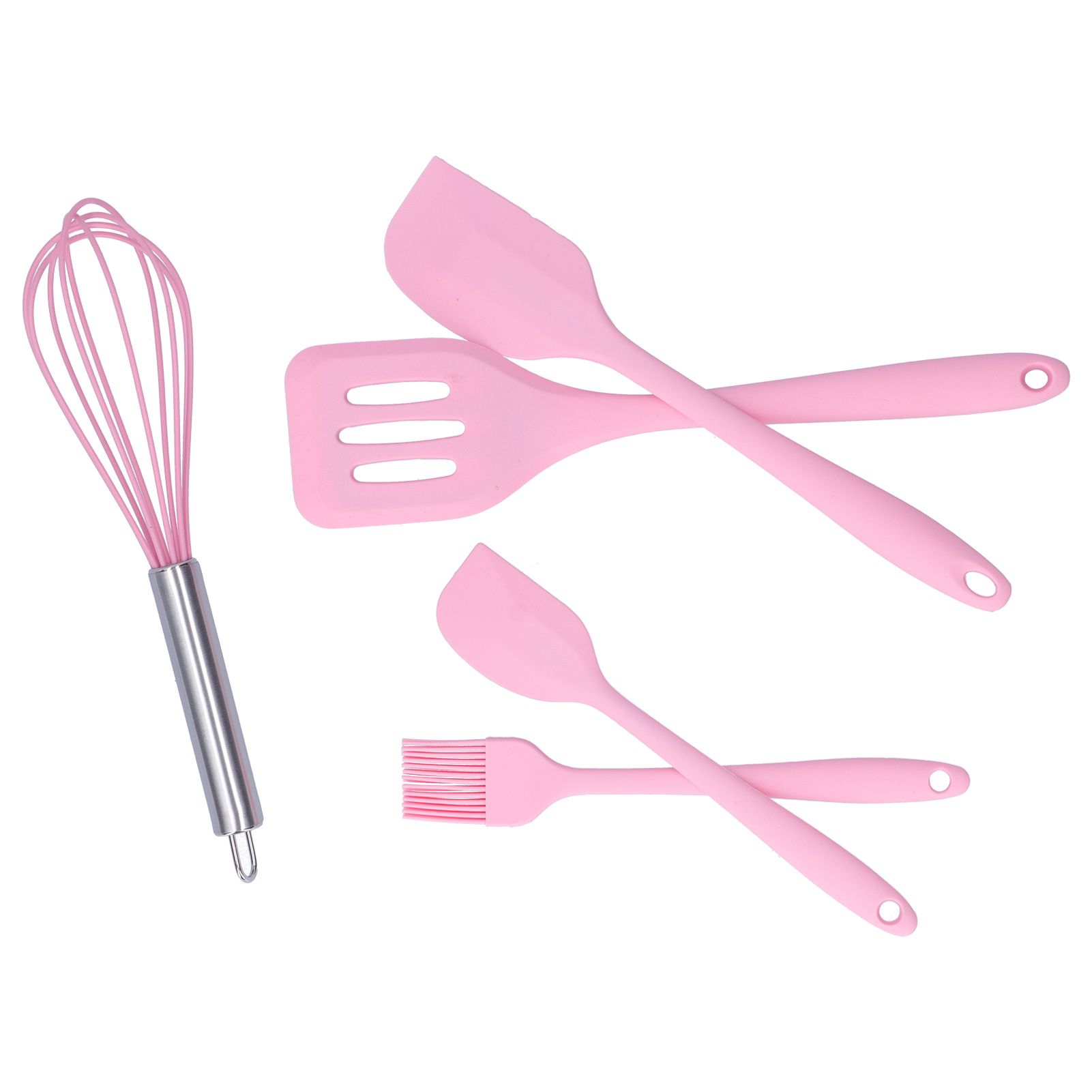 Cooking Spatula Set Silicone Baking Scraper Heat Resistant Egg Beater Kitchen view 8