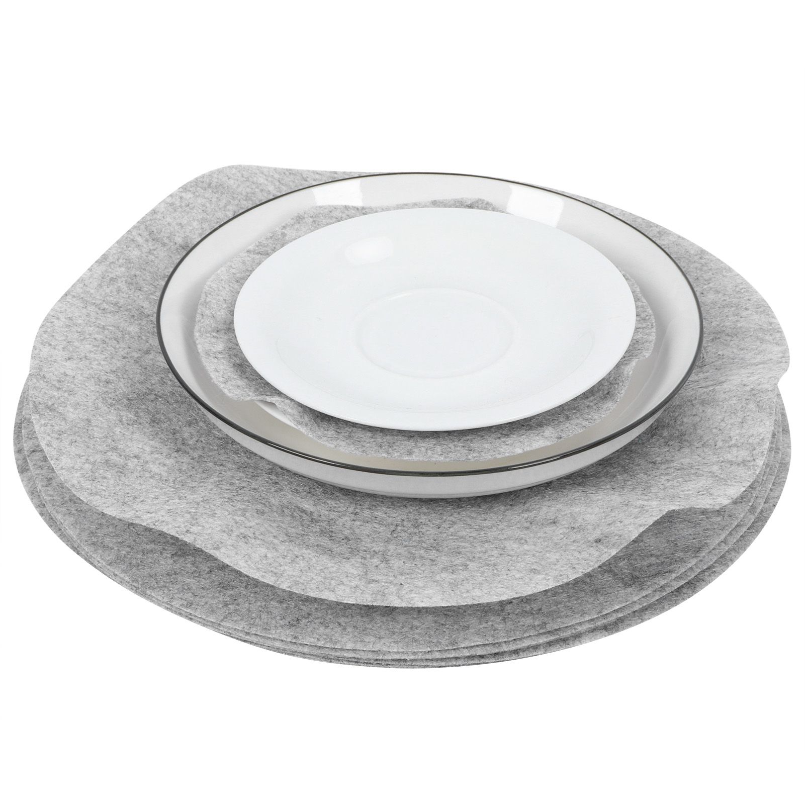 Soft Felt Plate Dividers Pan Separator Pads Cookware Bakeware Dish Pot view 10