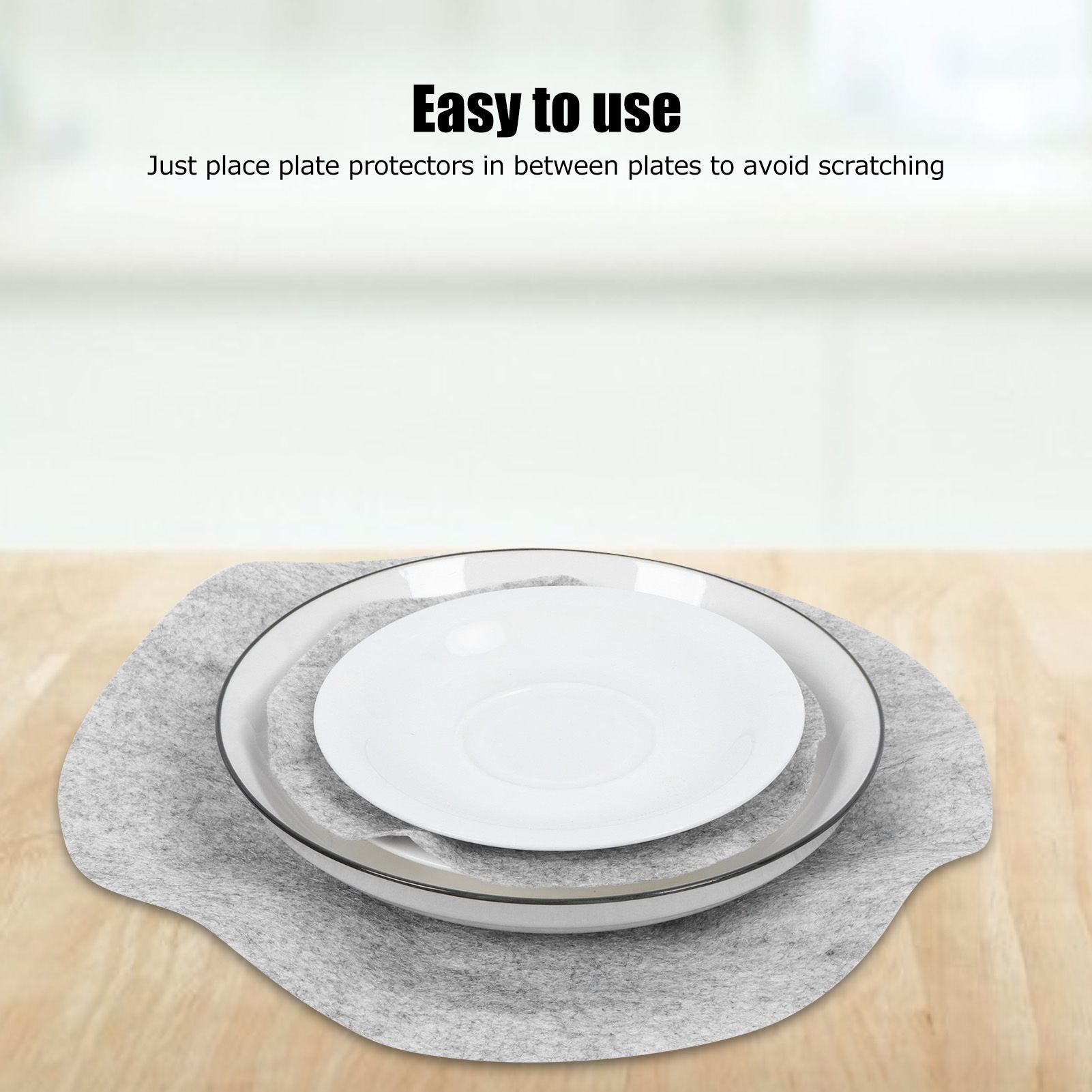 Soft Felt Plate Dividers Pan Separator Pads Cookware Bakeware Dish Pot view 15