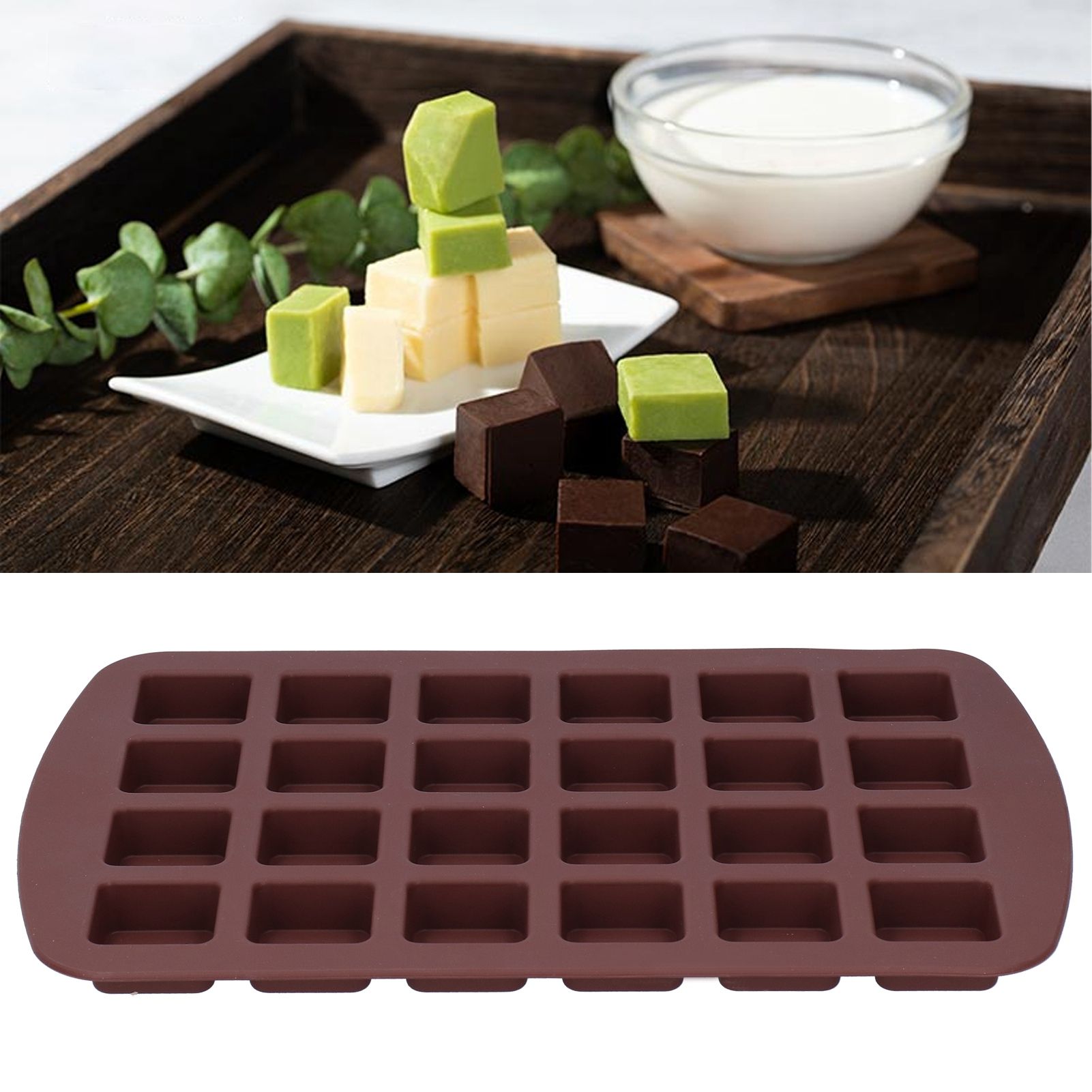 Candy Chocolate Mold Silicone 24 Grids Hand‑Made Cupcake Baking Mould Kitchen view 9