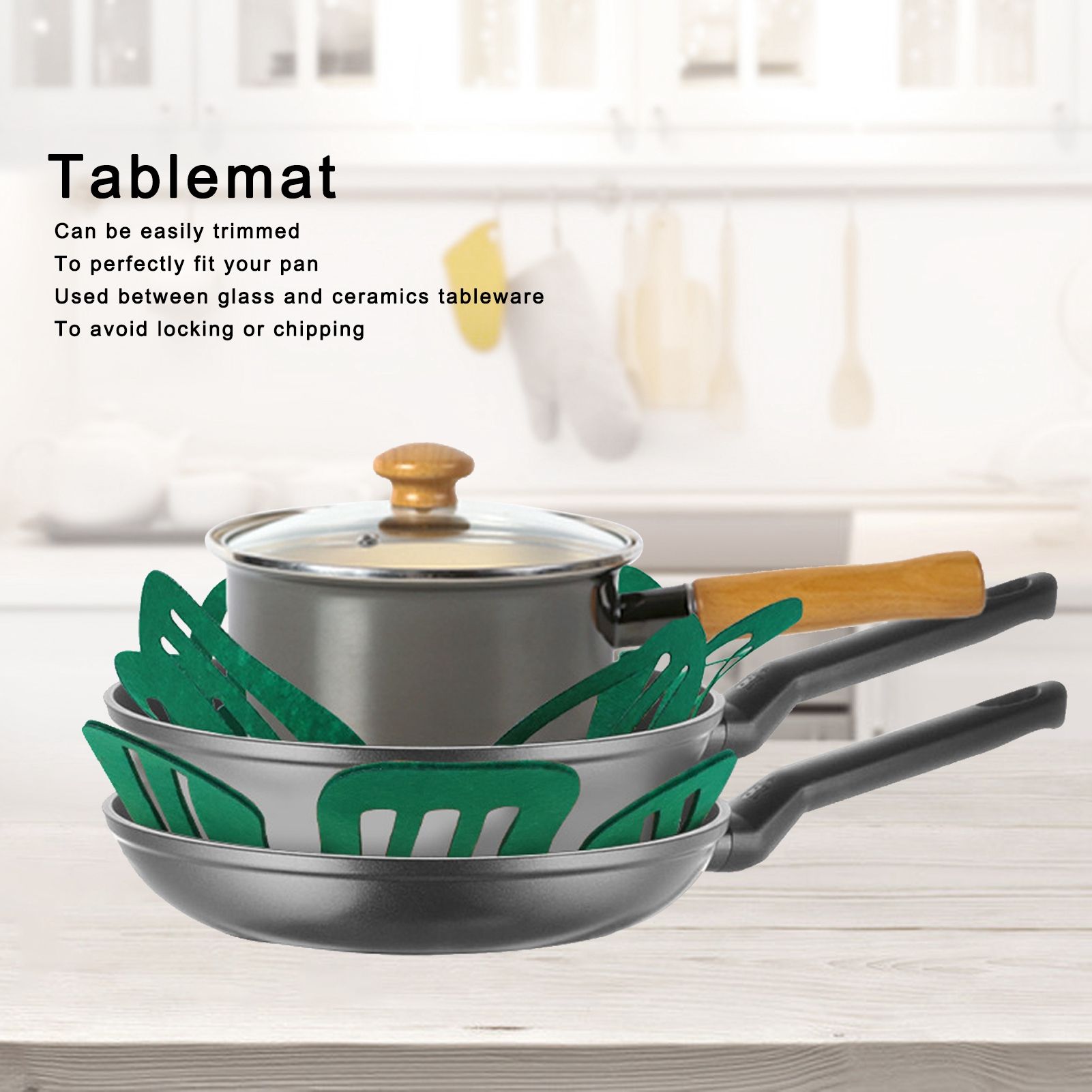 Felt Pot Mat WaterAbsorbing Insulation Placemats Table Padding Cup Mats view 15