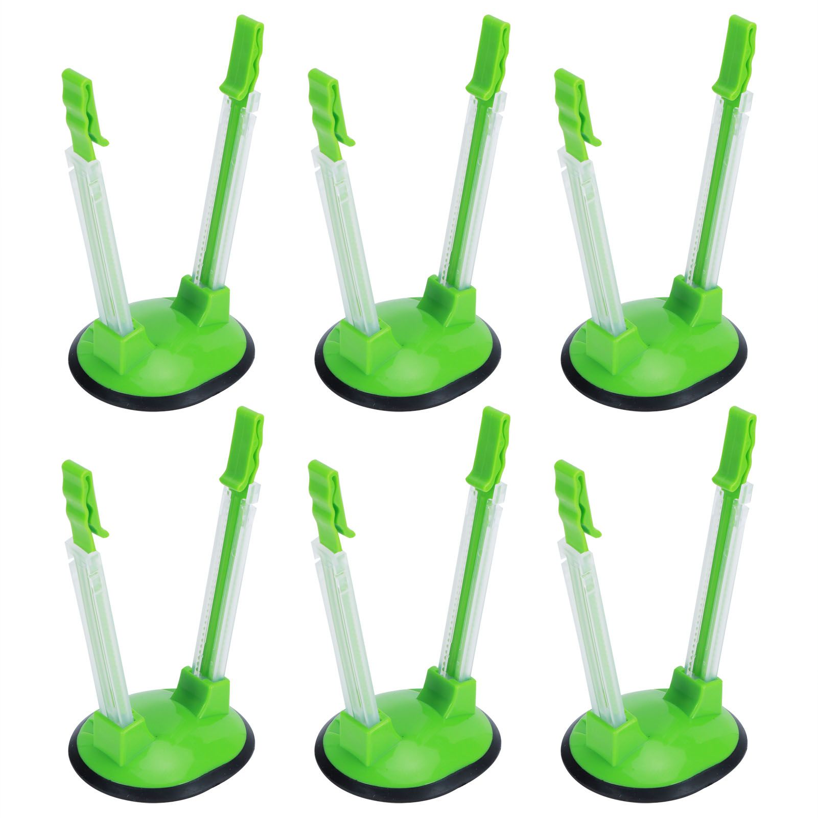 6Pcs Food Storage Bag Holder Stand HandsFree Bag Racks Home Kitchen Accessory view 4