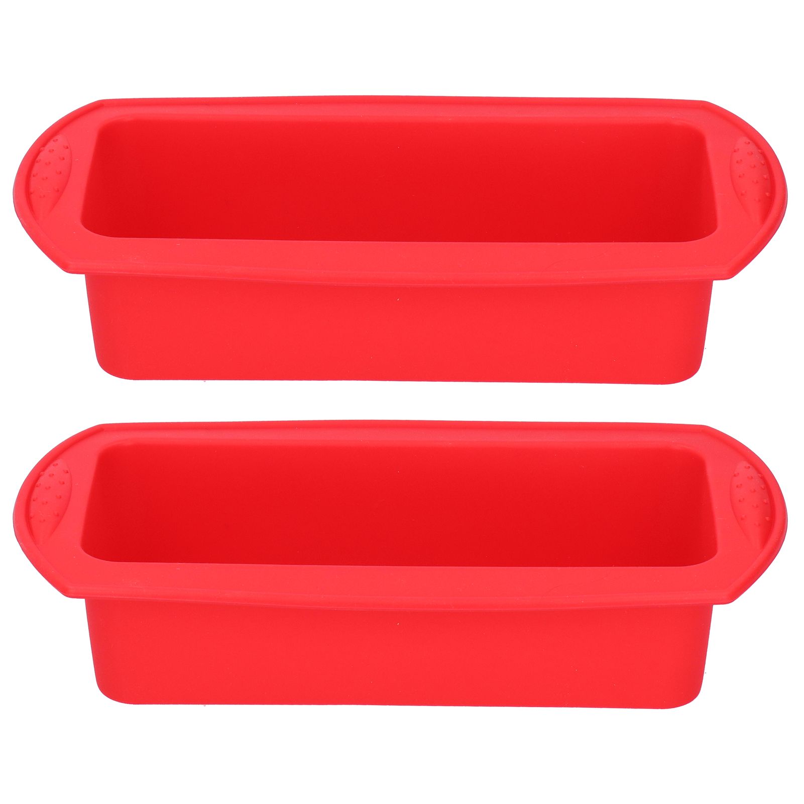 2Pcs Rectangle Silicone Cake Pan Bread Mold Baking Tool 2lb Cake Moulds view 2