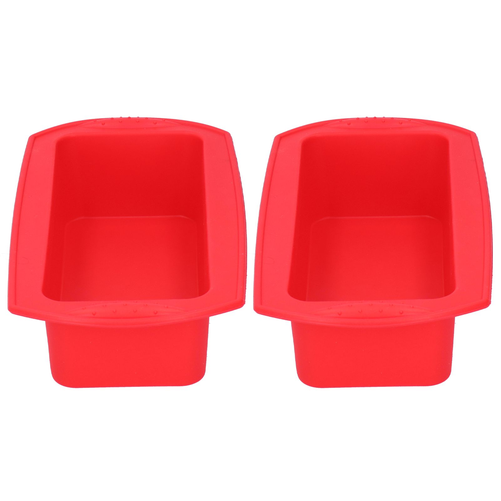 2Pcs Rectangle Silicone Cake Pan Bread Mold Baking Tool 2lb Cake Moulds view 3