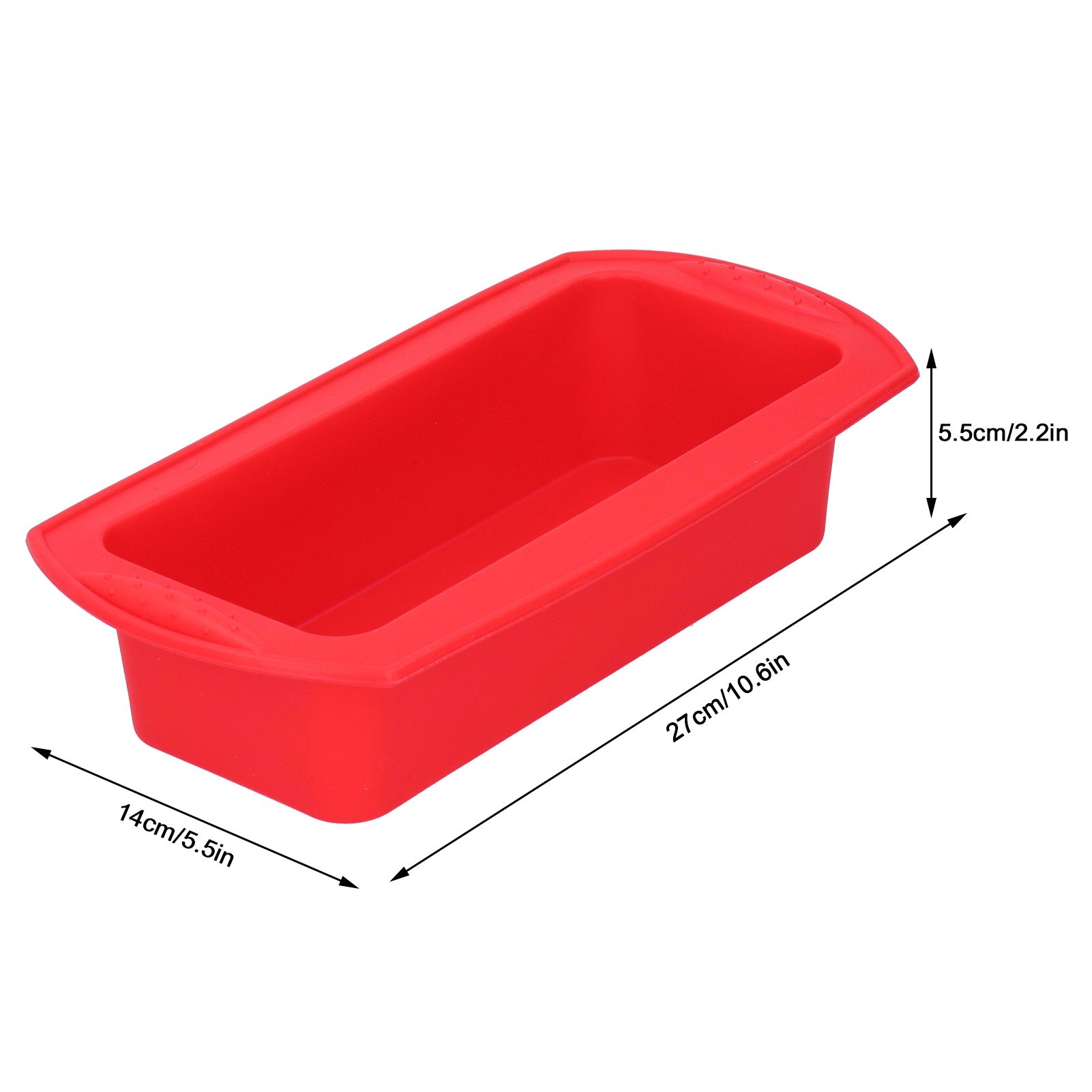 2Pcs Rectangle Silicone Cake Pan Bread Mold Baking Tool 2lb Cake Moulds view 14