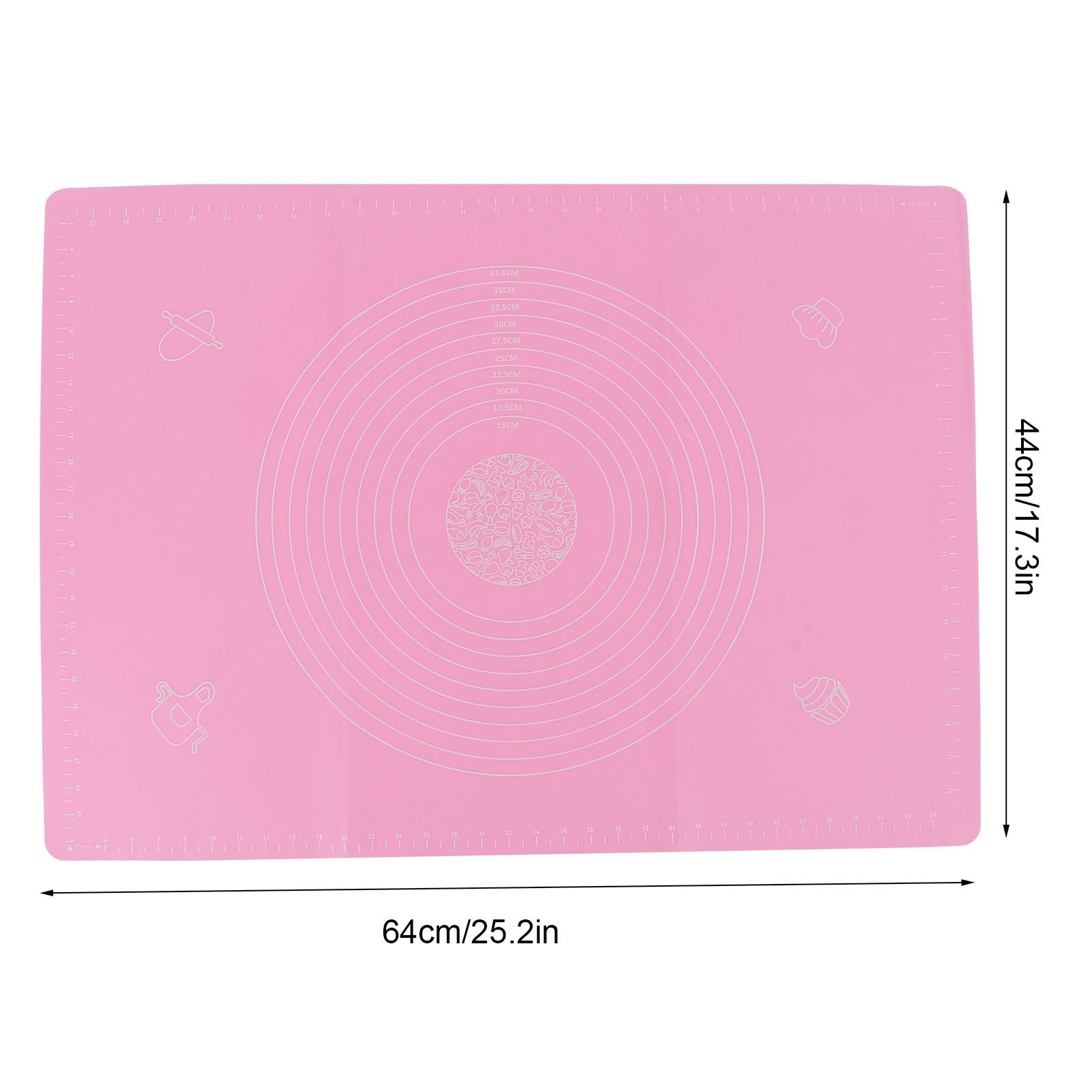 Silicone Knead Mat with Scale Chopping Board Nonslip Baking Tool Heat view 14