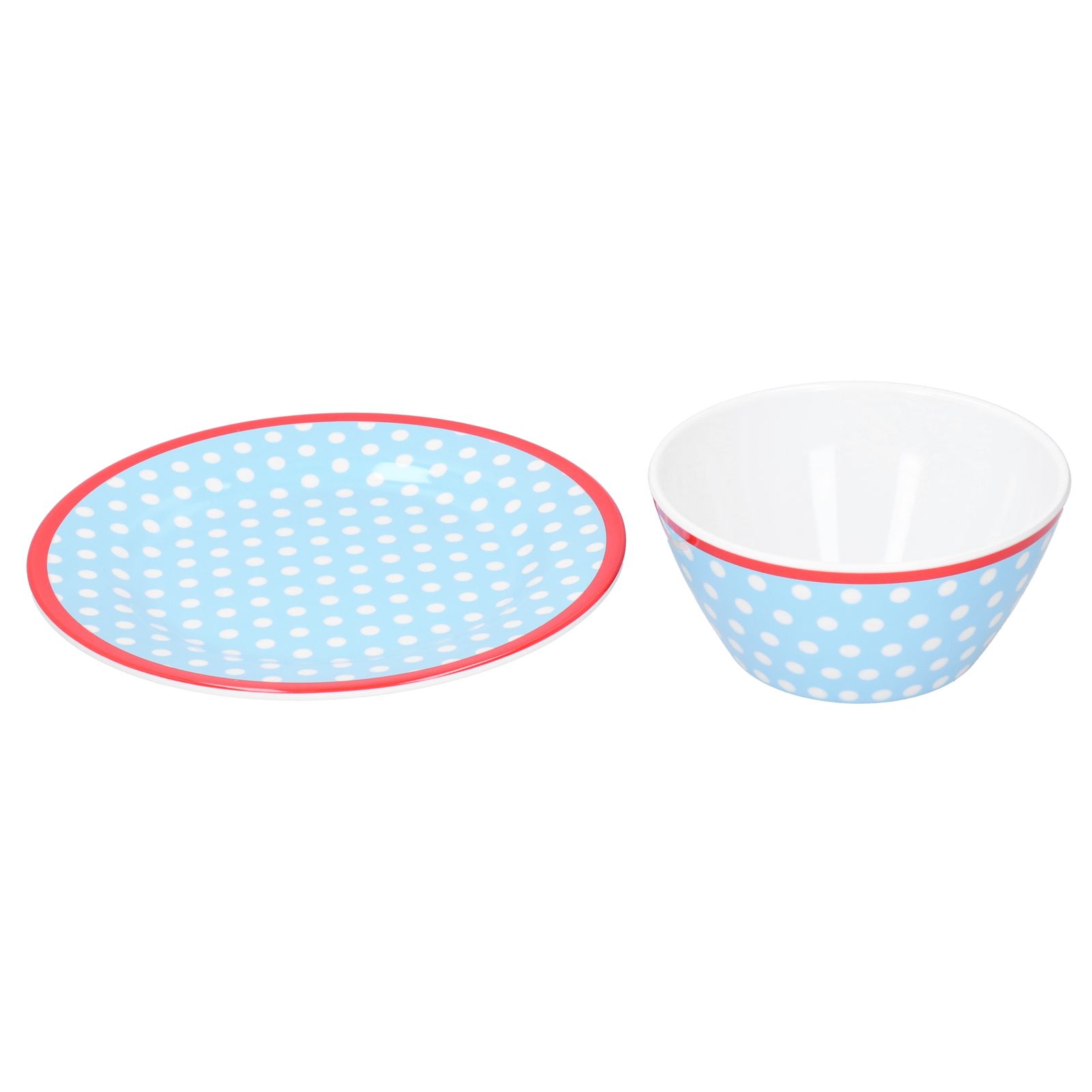 Bowl Dish Set Imitation Porcelain Fruit Salad Dessert Plate Dinnerware Tableware view 2