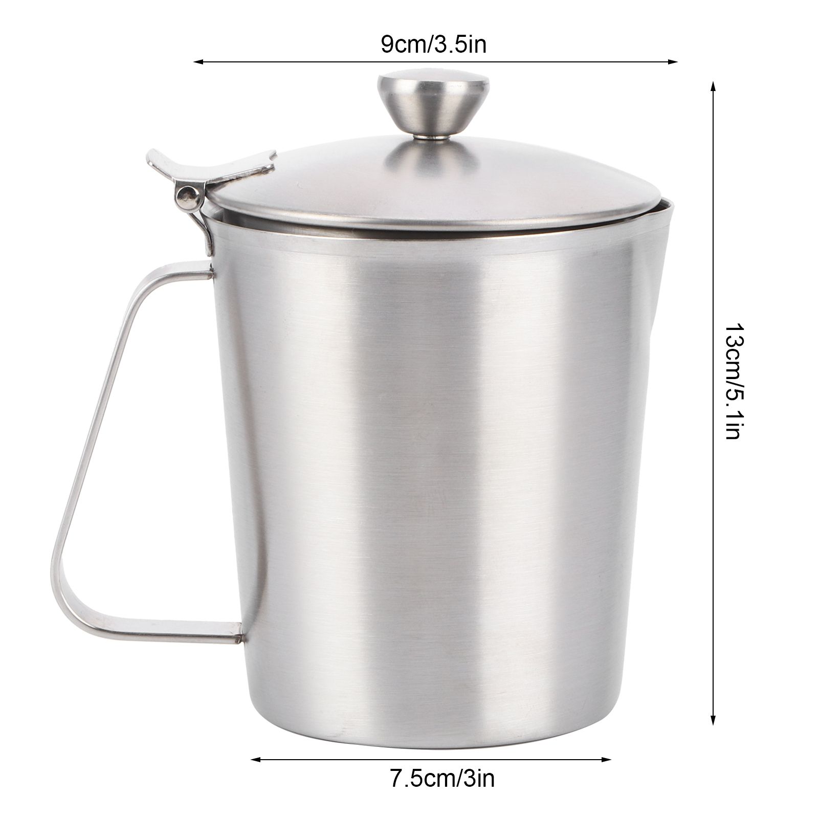 Coffee Latte Cup Thicken 304 Stainless Steel Measuring cup Milk Frothing Jug view 14