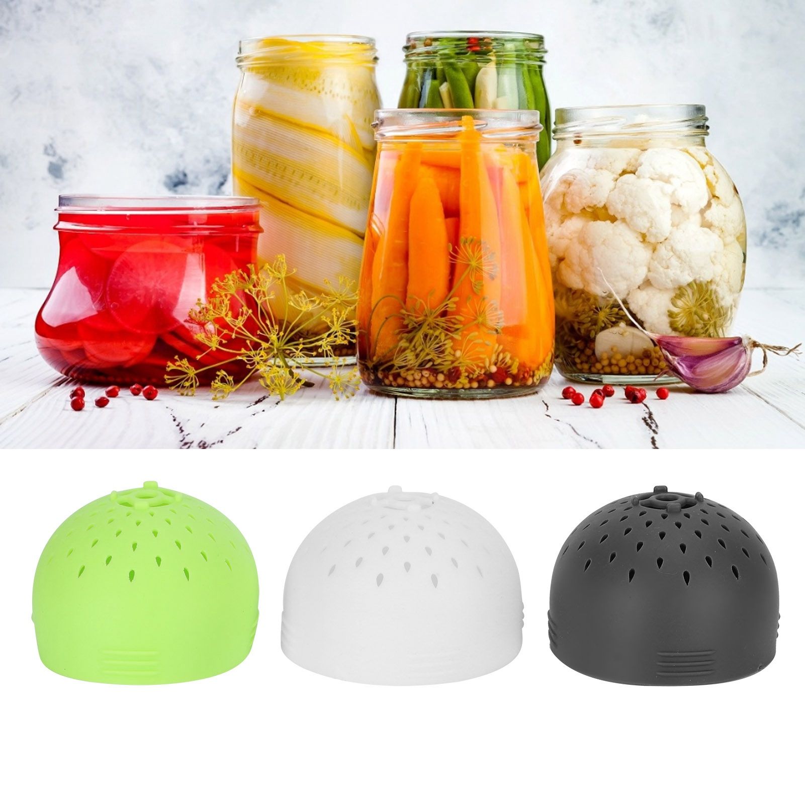 3Pcs Mini Colander Multipurpose Silicone Can Filter Cover Strainer Kitchen Gadget view 9