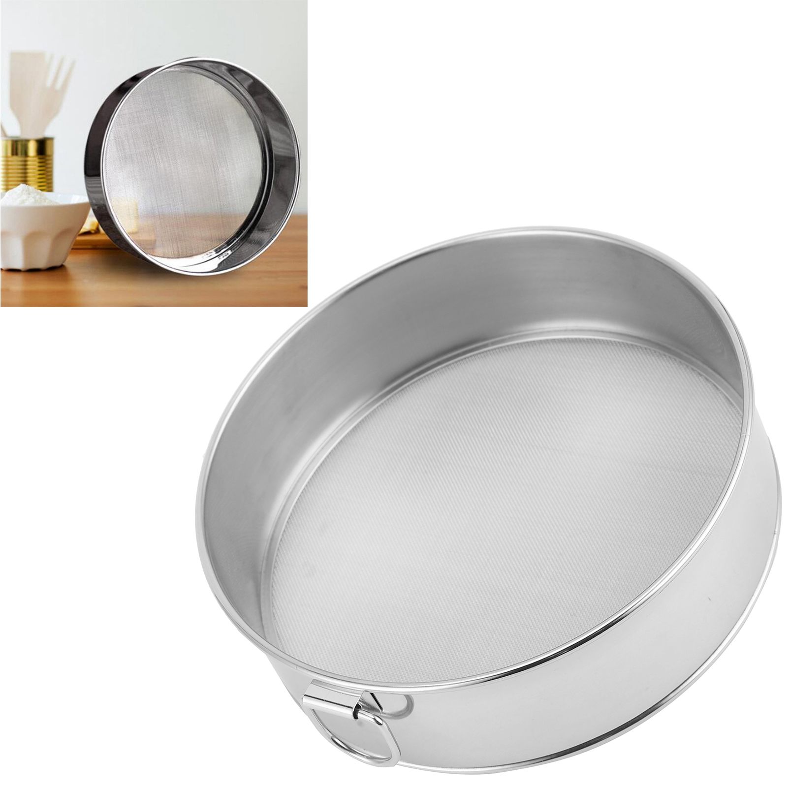 15cm Flour Sifter Strainer 304 Stainless Steel Kitchen Powdered Sugar Sieve view 10