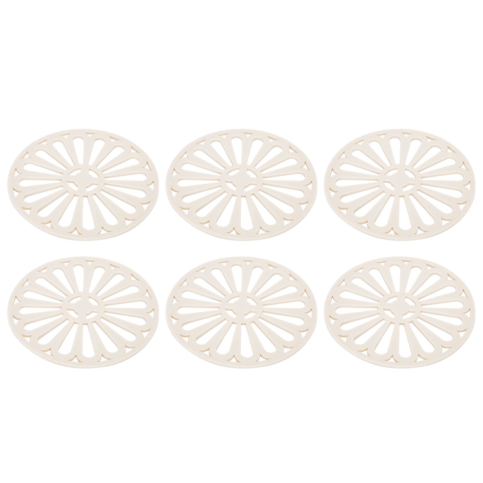 6Pcs Coaster Round Thickened Creative Insulation Pad Kitchen Table Mat view 2