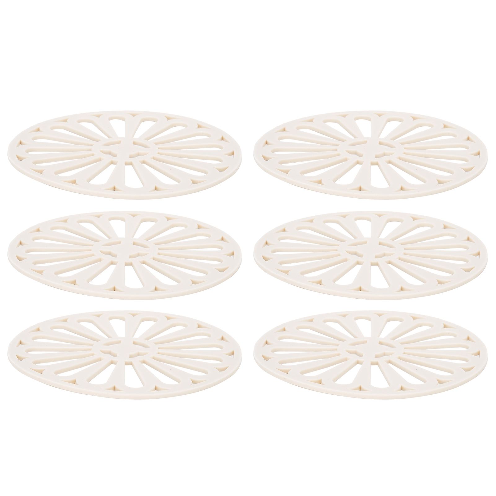 6Pcs Coaster Round Thickened Creative Insulation Pad Kitchen Table Mat view 3