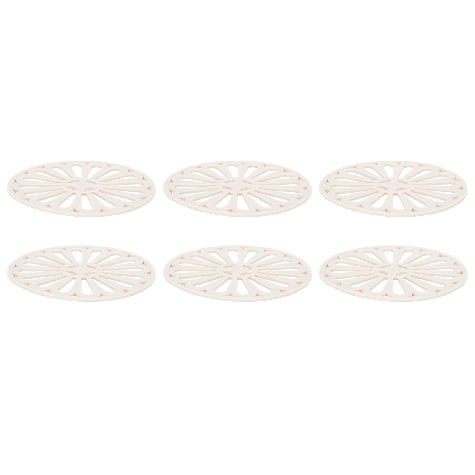 6Pcs Coaster Round Thickened Creative Insulation Pad Kitchen Table Mat view 4