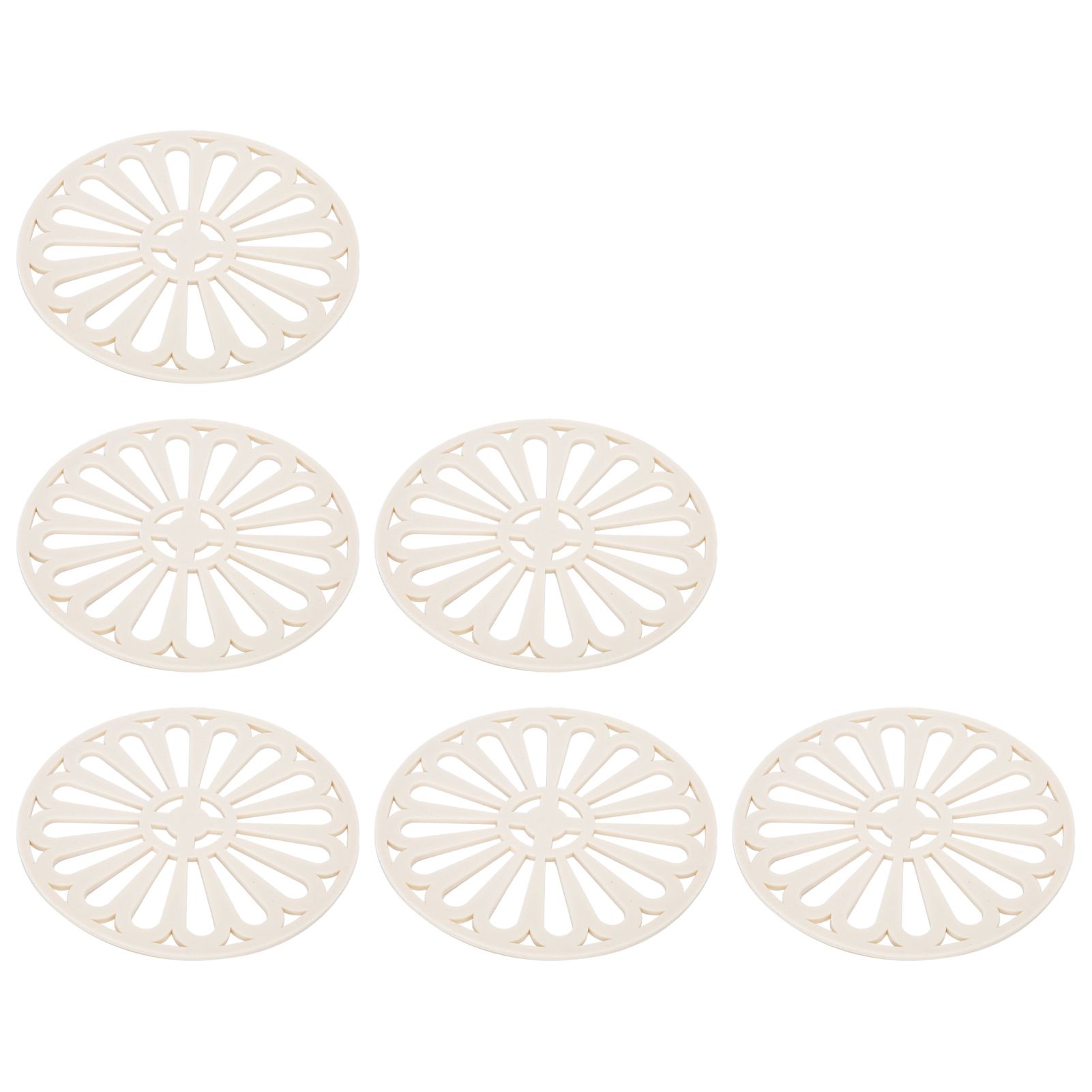 6Pcs Coaster Round Thickened Creative Insulation Pad Kitchen Table Mat view 5