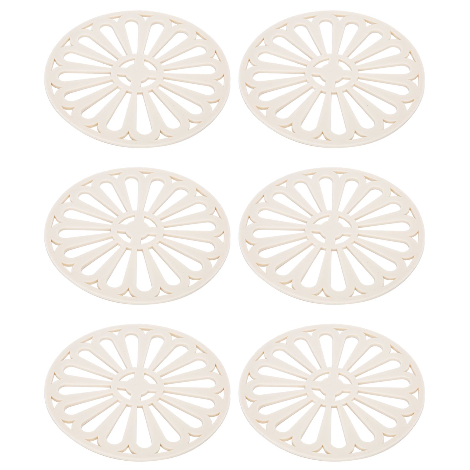 6Pcs Coaster Round Thickened Creative Insulation Pad Kitchen Table Mat view 6