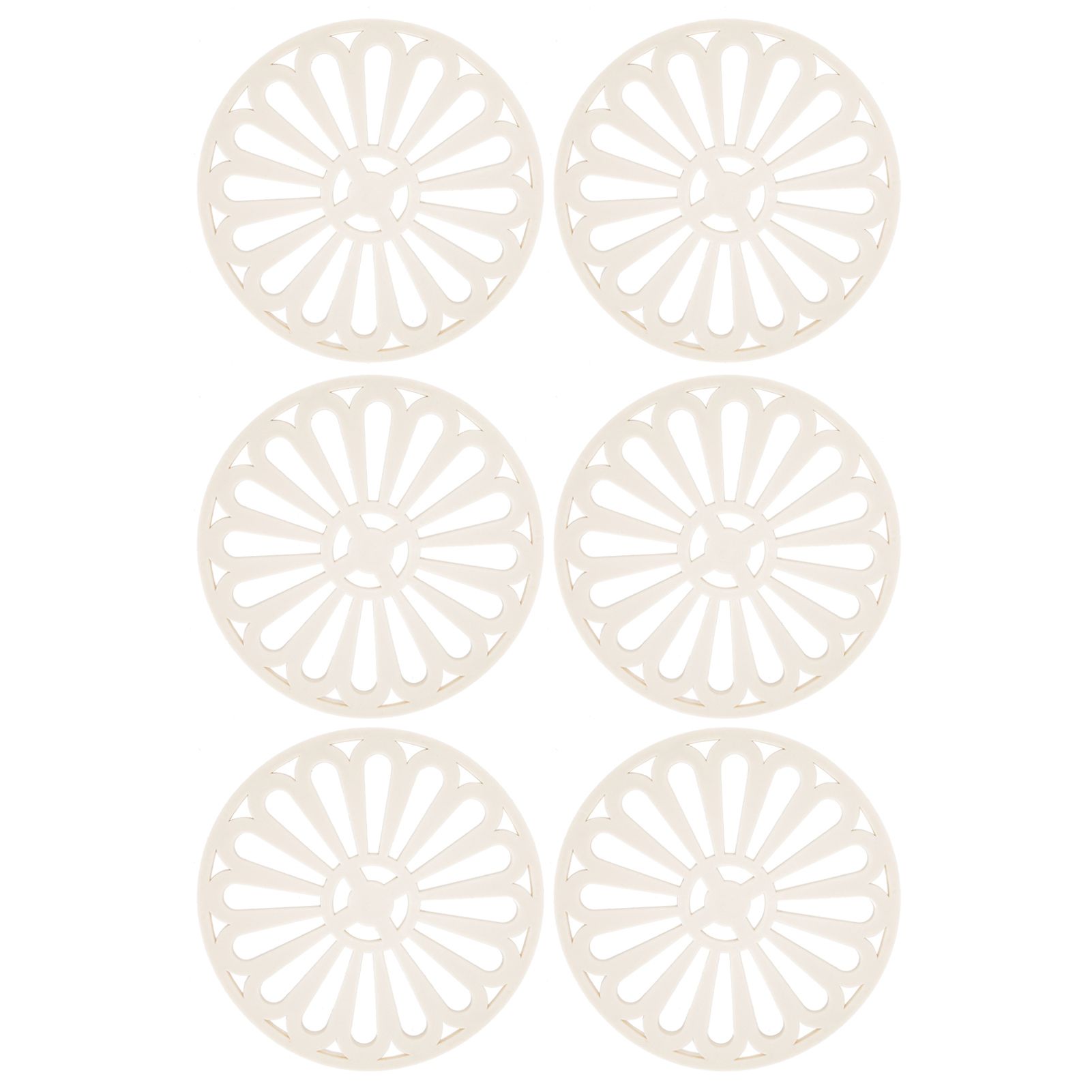 6Pcs Coaster Round Thickened Creative Insulation Pad Kitchen Table Mat view 8