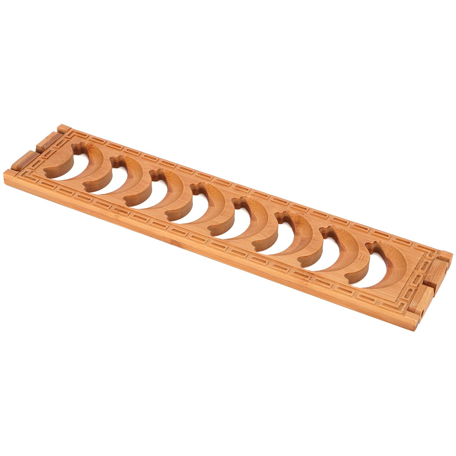 Bamboo Teacup Holder Shelf Tea Cup Draining Rack Organizer Tea Ceremony view 2