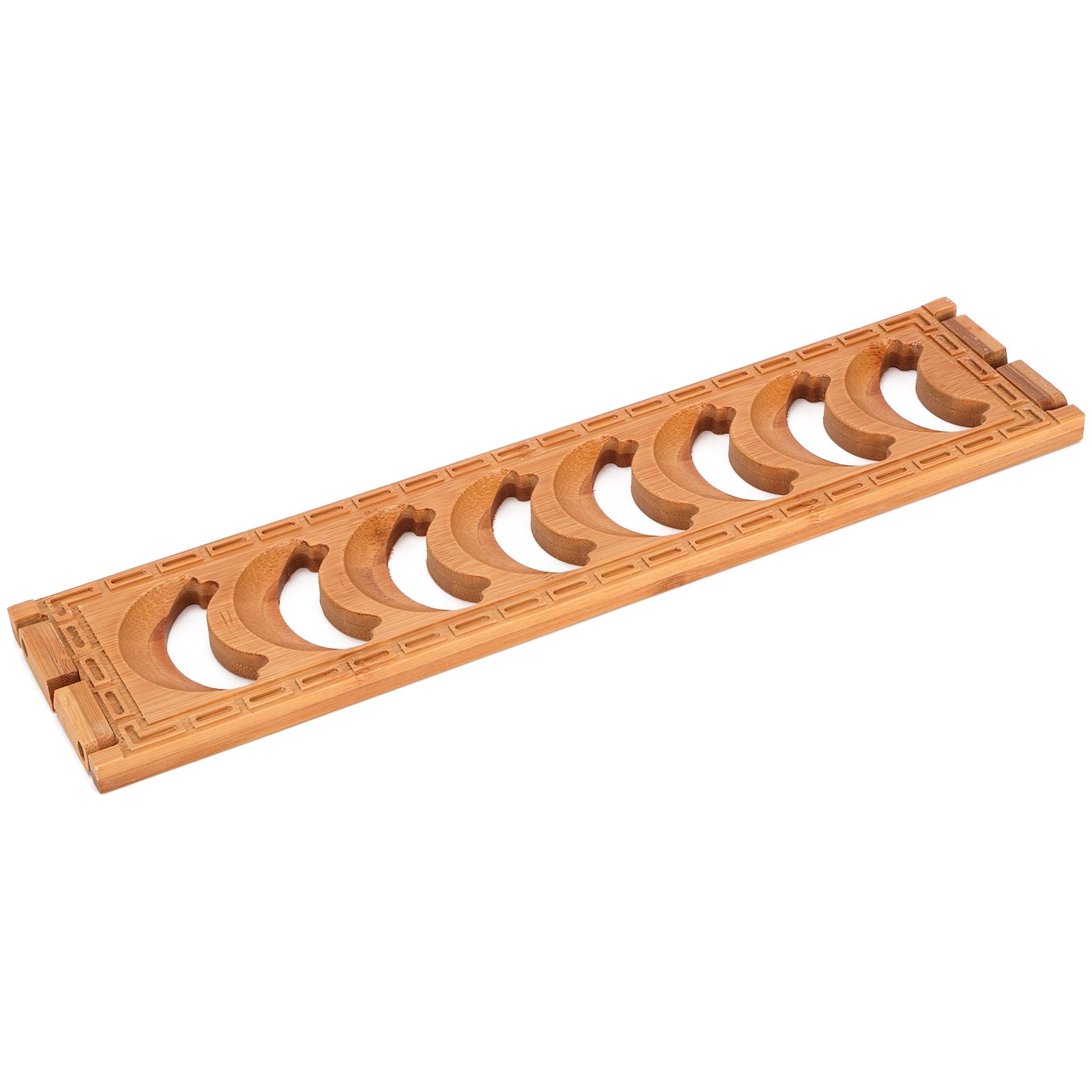 Bamboo Teacup Holder Shelf Tea Cup Draining Rack Organizer Tea Ceremony view 7