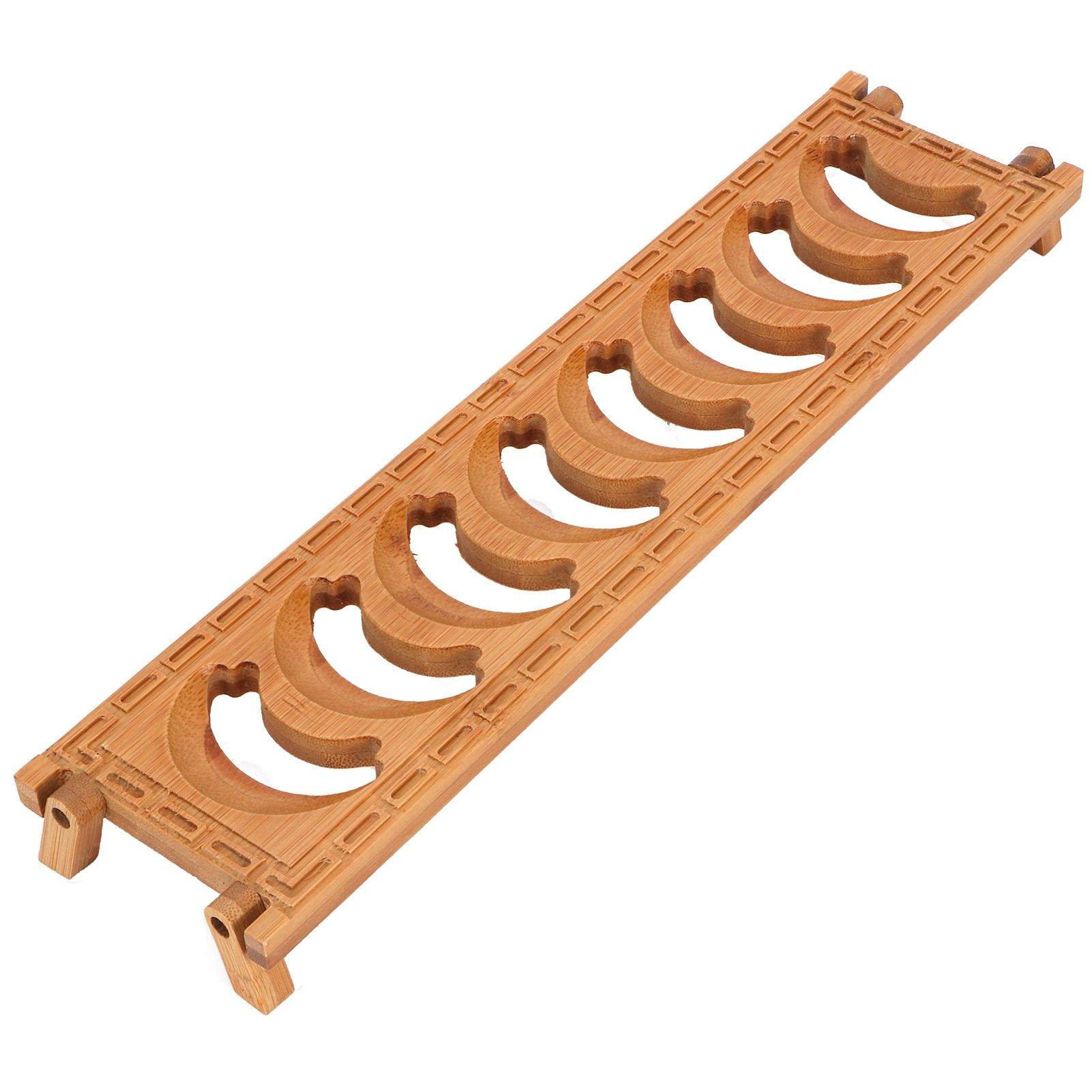 Bamboo Teacup Holder Shelf Tea Cup Draining Rack Organizer Tea Ceremony view 8