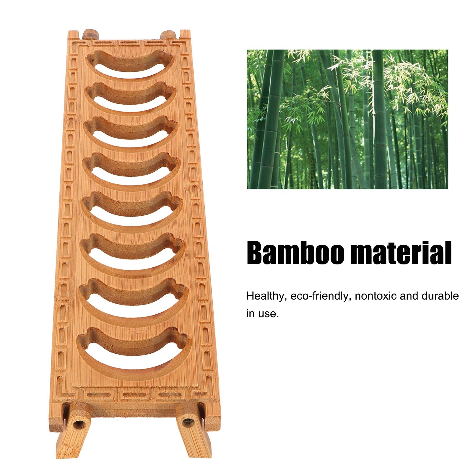 Bamboo Teacup Holder Shelf Tea Cup Draining Rack Organizer Tea Ceremony view 15