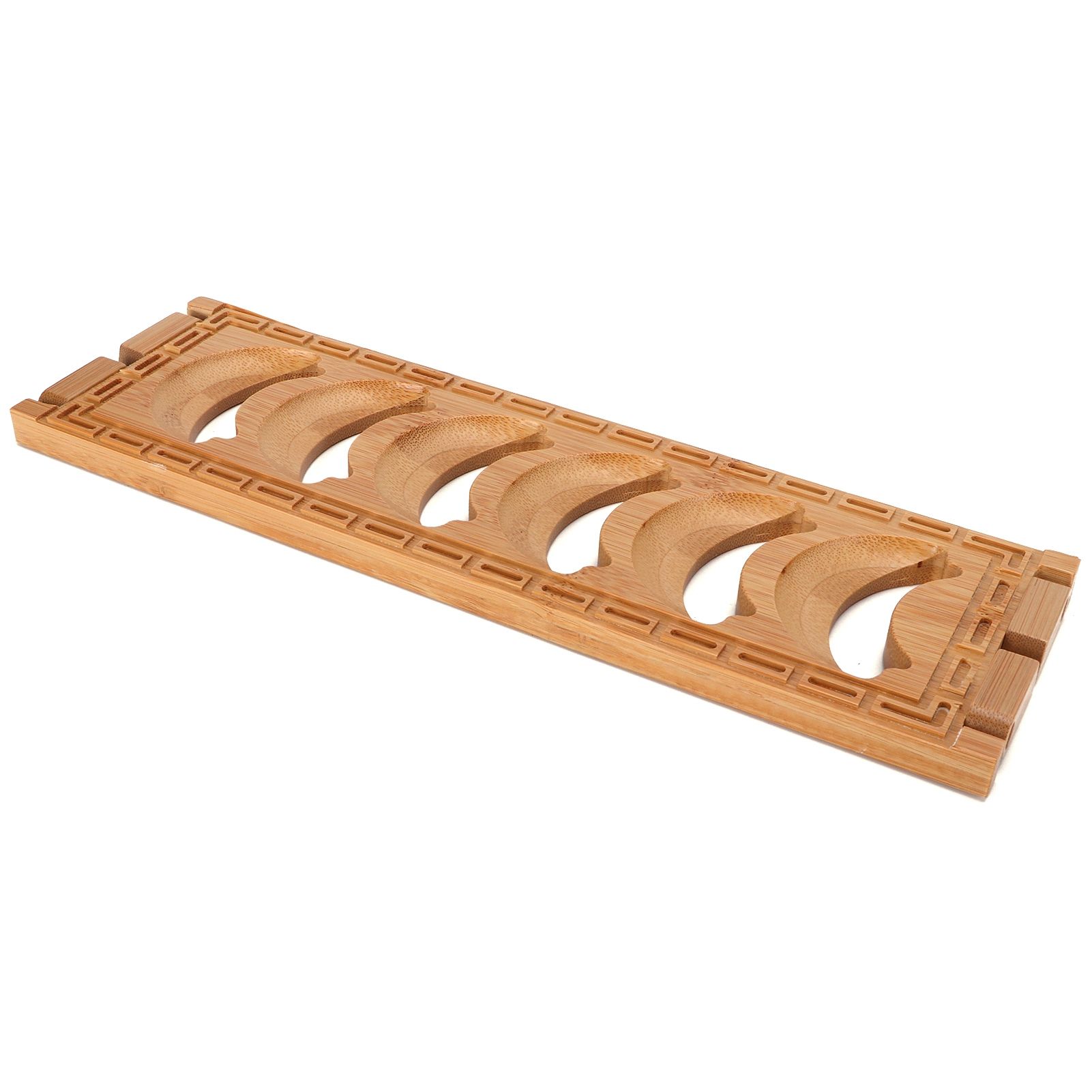 Bamboo Teacup Holder Shelf Tea Cup Draining Rack Organizer Tea Ceremony view 3
