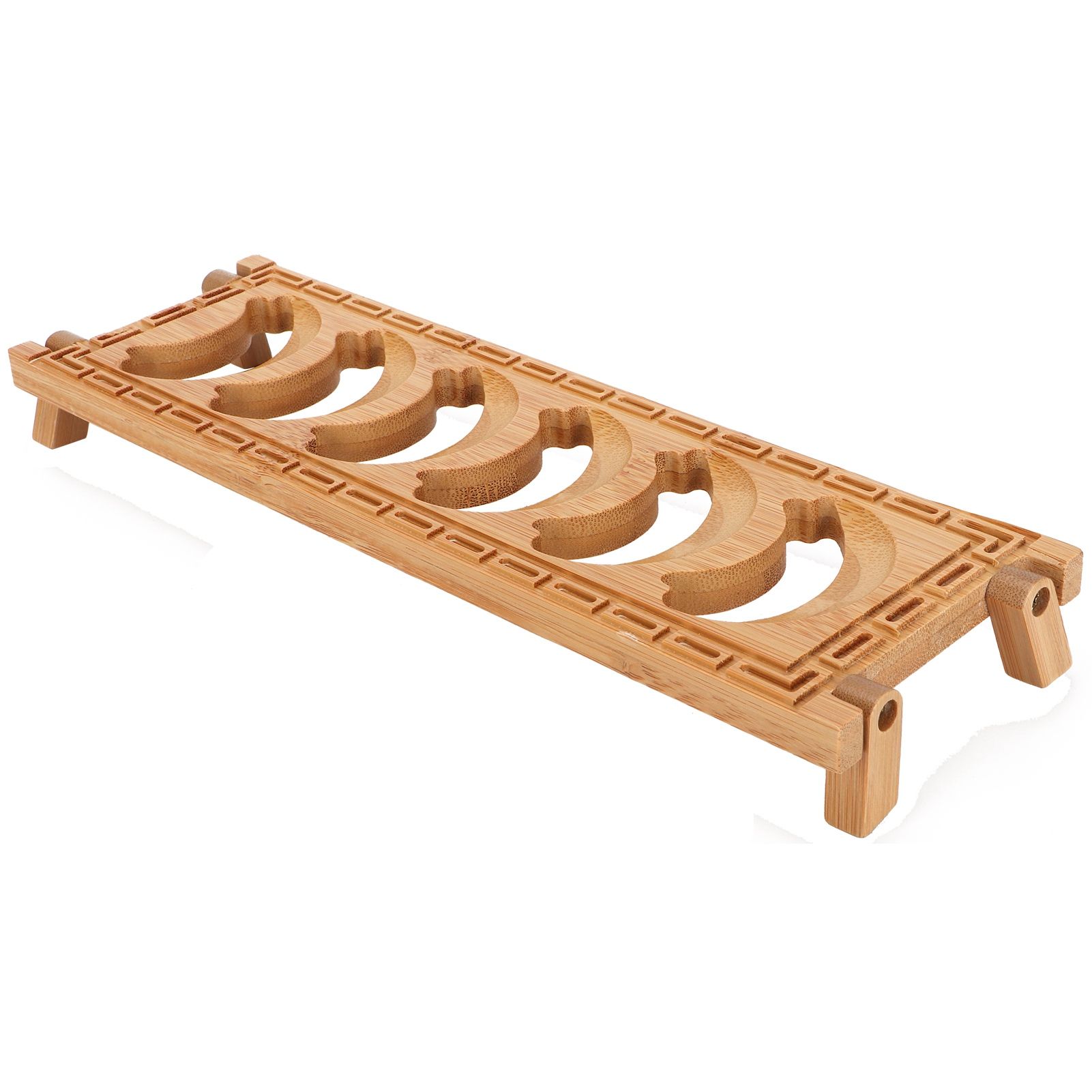 Bamboo Teacup Holder Shelf Tea Cup Draining Rack Organizer Tea Ceremony view 6