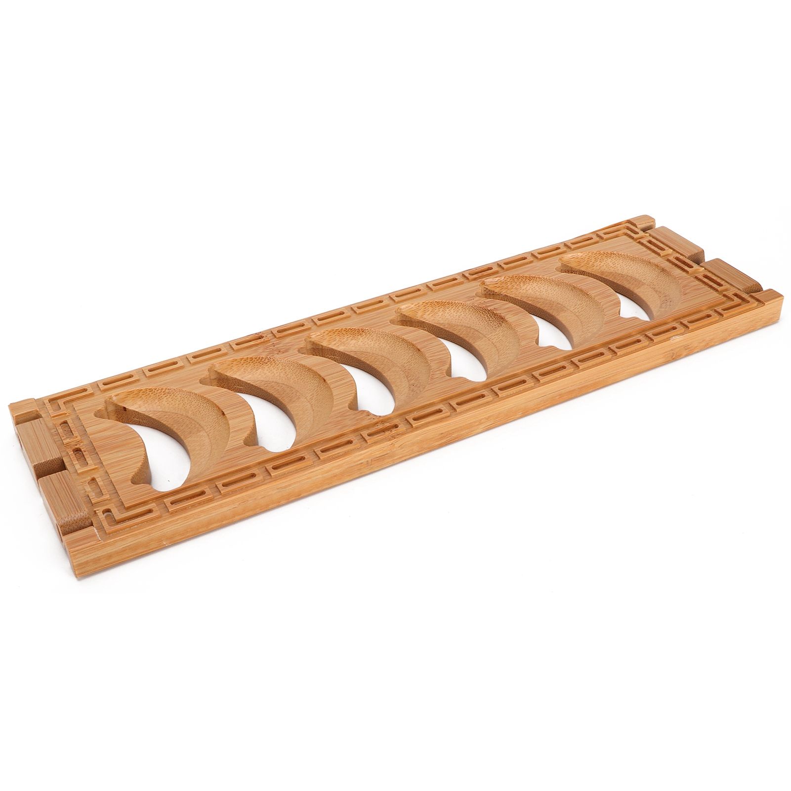Bamboo Teacup Holder Shelf Tea Cup Draining Rack Organizer Tea Ceremony view 7