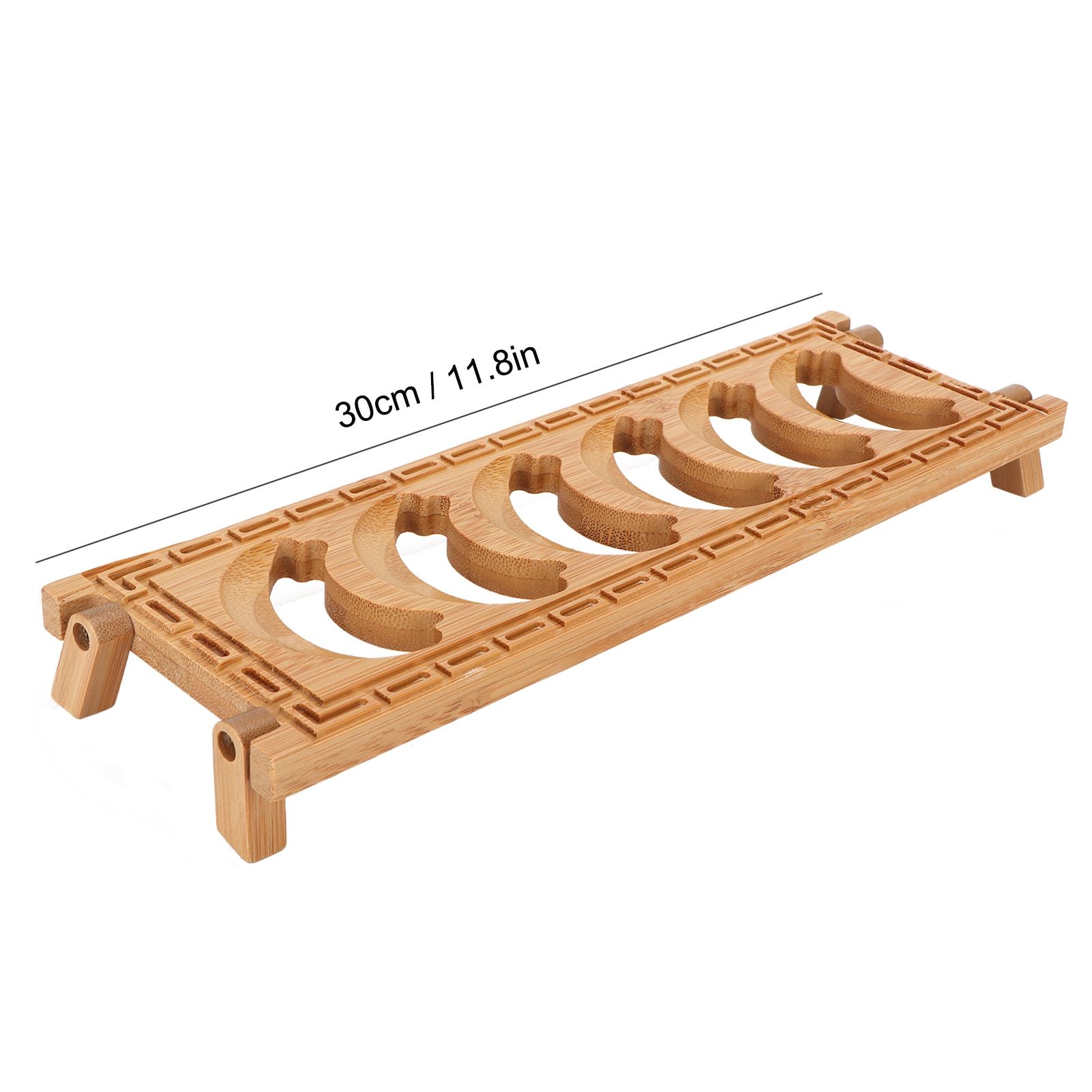 Bamboo Teacup Holder Shelf Tea Cup Draining Rack Organizer Tea Ceremony view 13