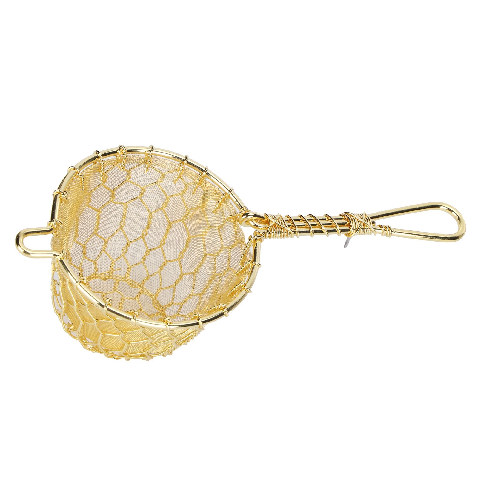 Copper Tea Infuser Strainer Reusable Loose Leaf Teapot Filter with Long Handle view 6