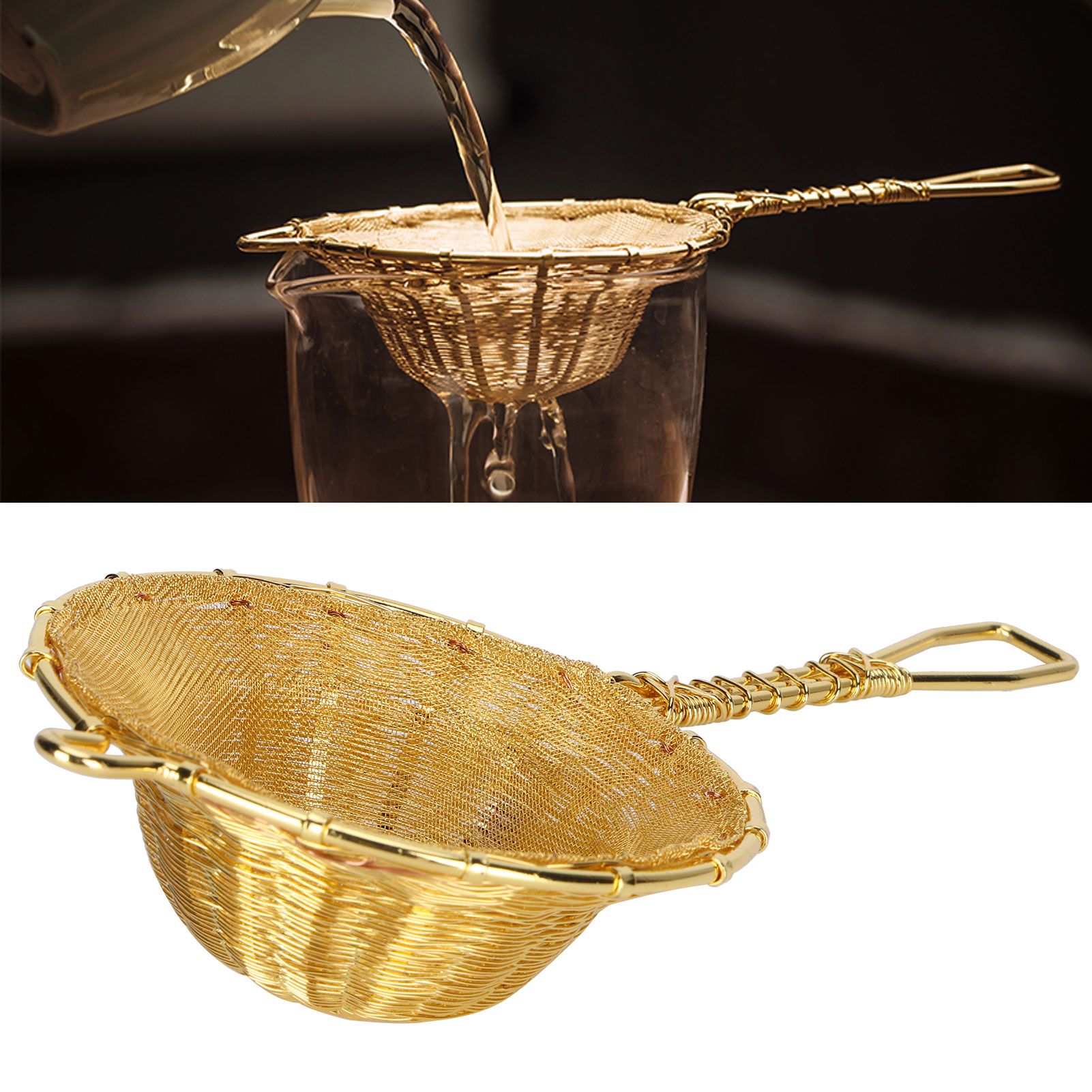 Tea Infuser Strainer Pure Copper Reusable Loose Leaf Teapot Filter for Home Office view 10