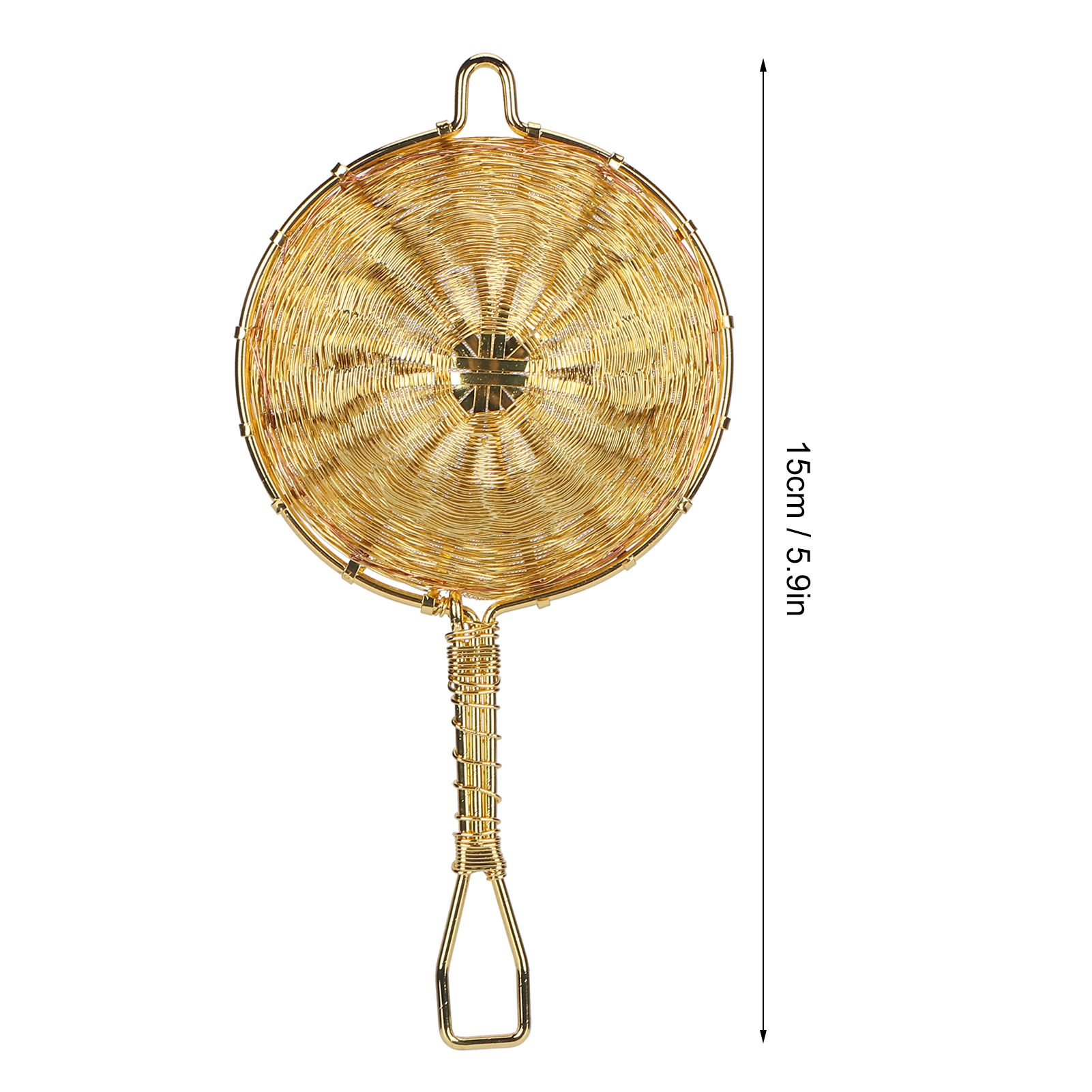 Tea Infuser Strainer Pure Copper Reusable Loose Leaf Teapot Filter for Home Office view 14